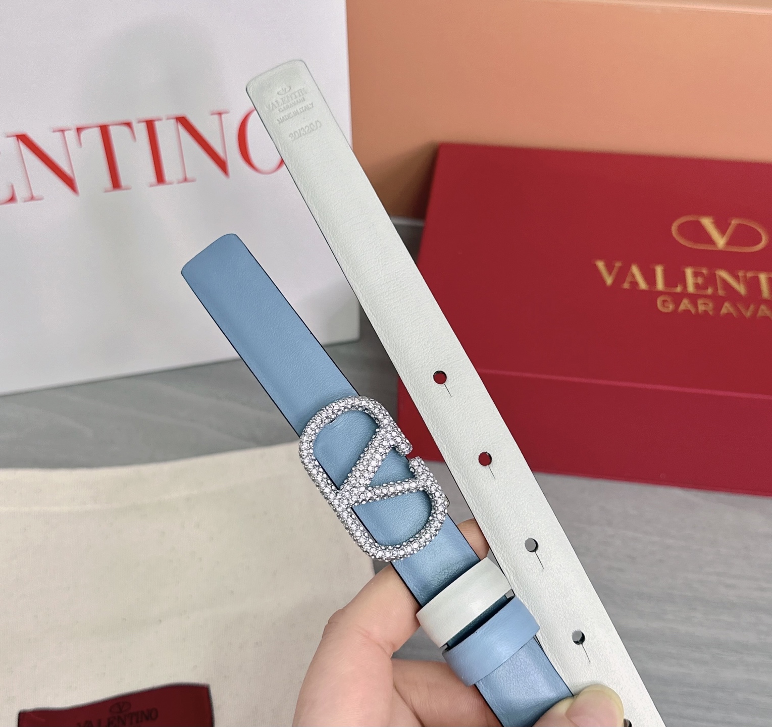 💥💥💥2.0cm华伦天奴腰带，双面头层牛皮，长度：75.80.85.90.95.100欧，铜五金扣原版开