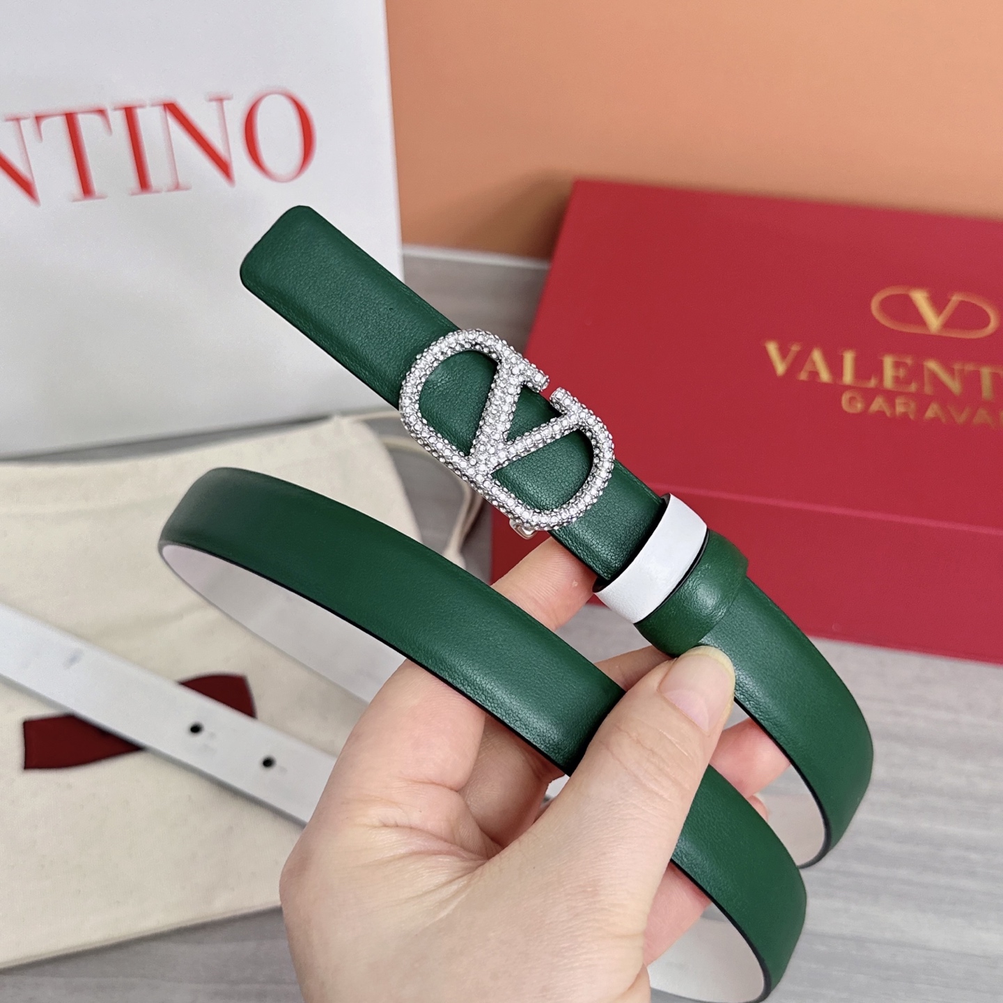 💥💥💥2.0cm华伦天奴腰带，双面头层牛皮，长度：75.80.85.90.95.100欧，铜五金扣原版开