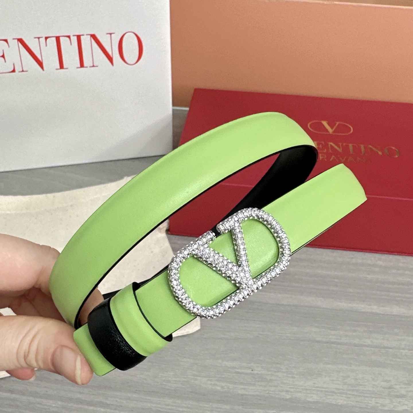 💥💥💥2.0cm华伦天奴腰带，双面头层牛皮，长度：75.80.85.90.95.100欧，铜五金扣原版开