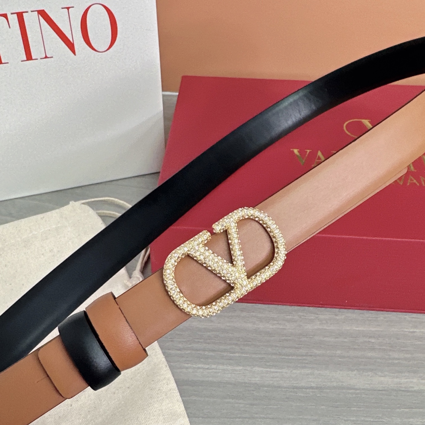 💥💥💥2.0cm华伦天奴腰带，双面头层牛皮，长度：75.80.85.90.95.100欧，铜五金扣原版开