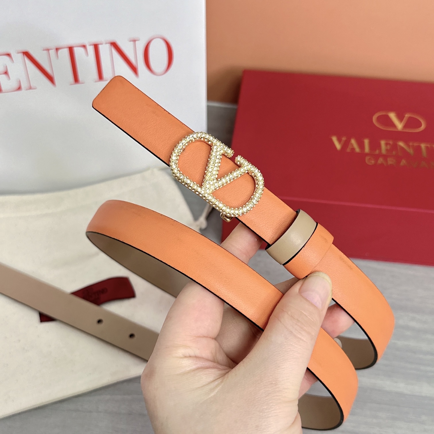 💥💥💥2.0cm华伦天奴腰带，双面头层牛皮，长度：75.80.85.90.95.100欧，铜五金扣原版开