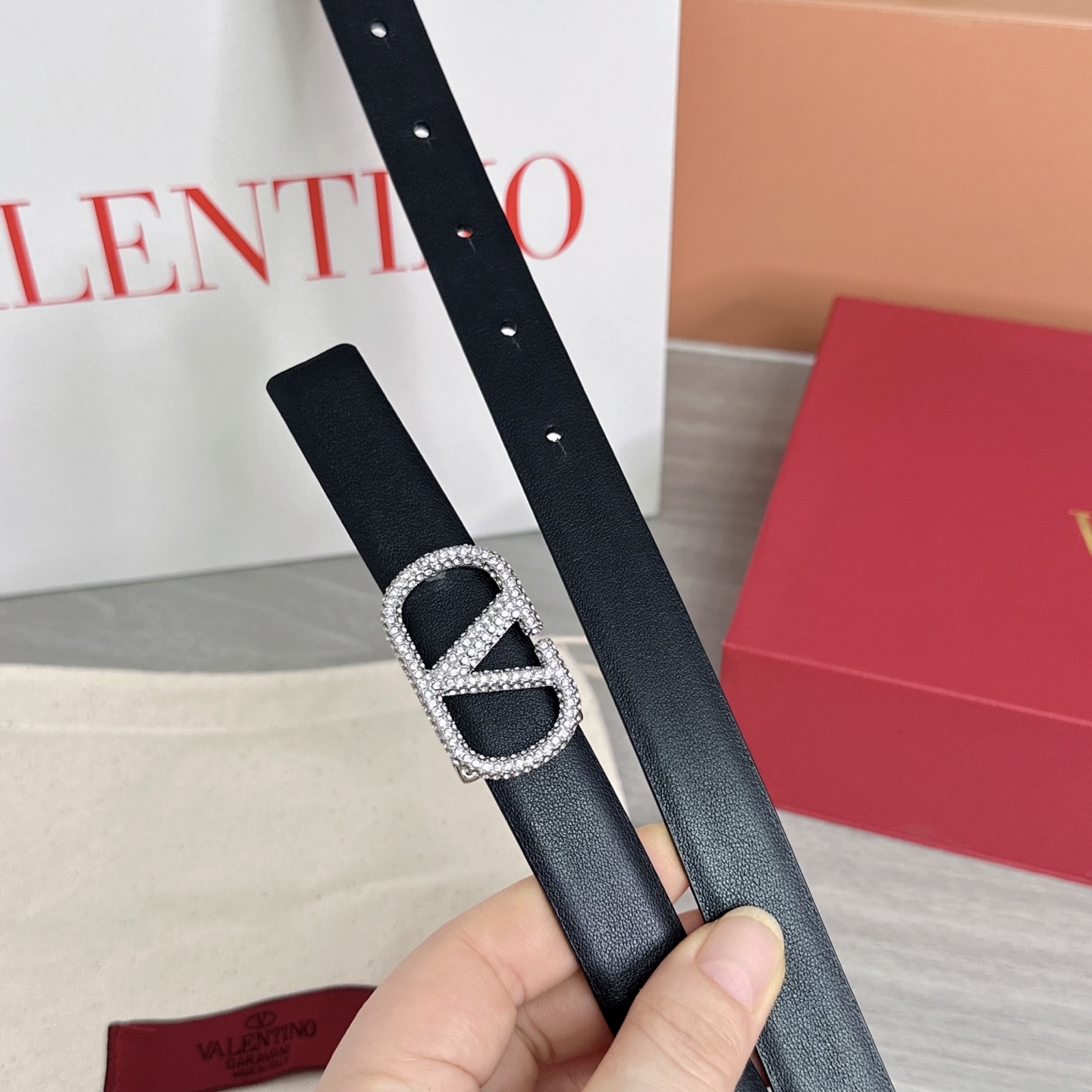 💥💥💥2.0cm华伦天奴腰带，双面头层牛皮，长度：75.80.85.90.95.100欧，铜五金扣原版开