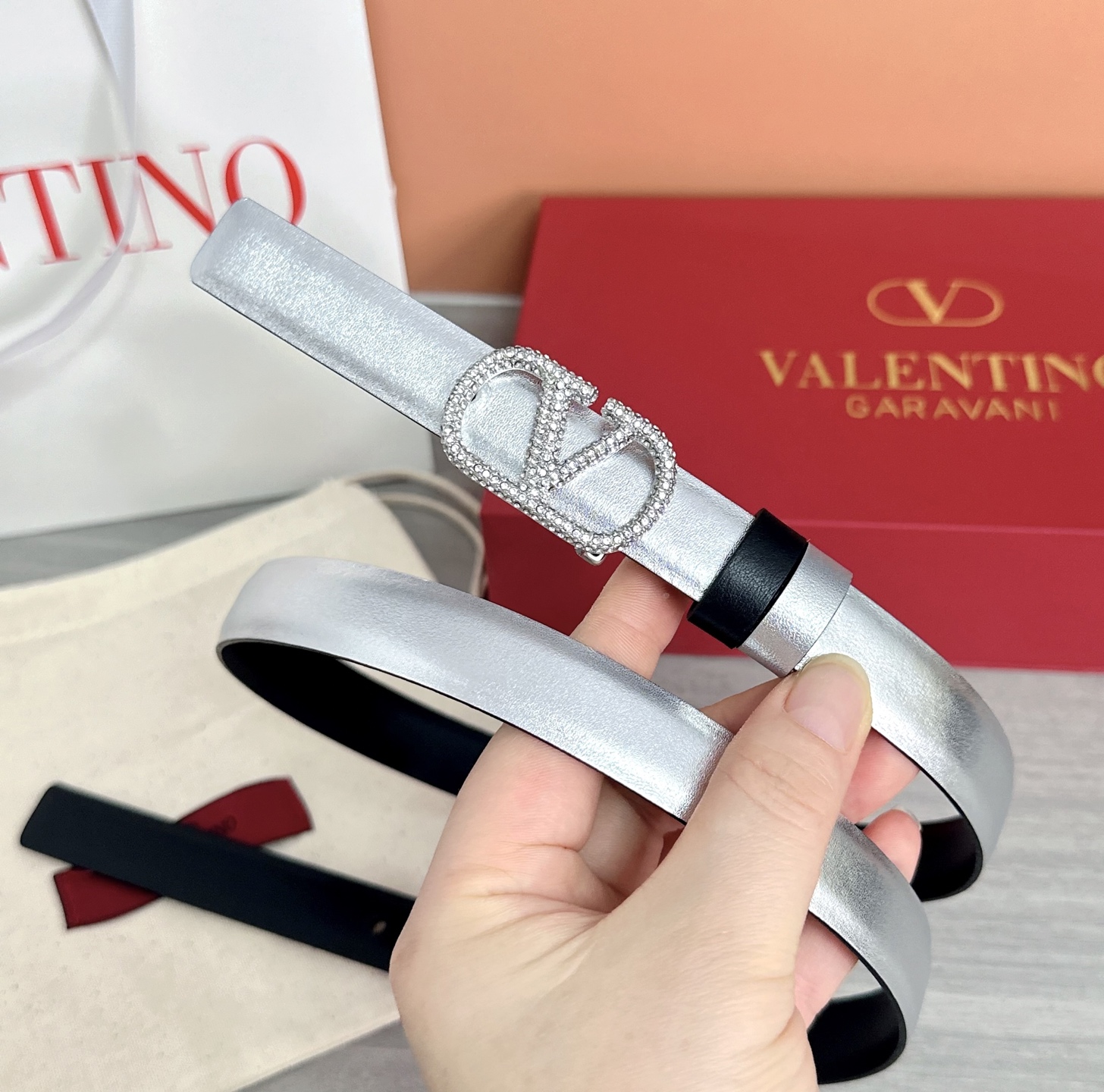 💥💥💥2.0cm华伦天奴腰带，双面头层牛皮，长度：75.80.85.90.95.100欧，铜五金扣原版开