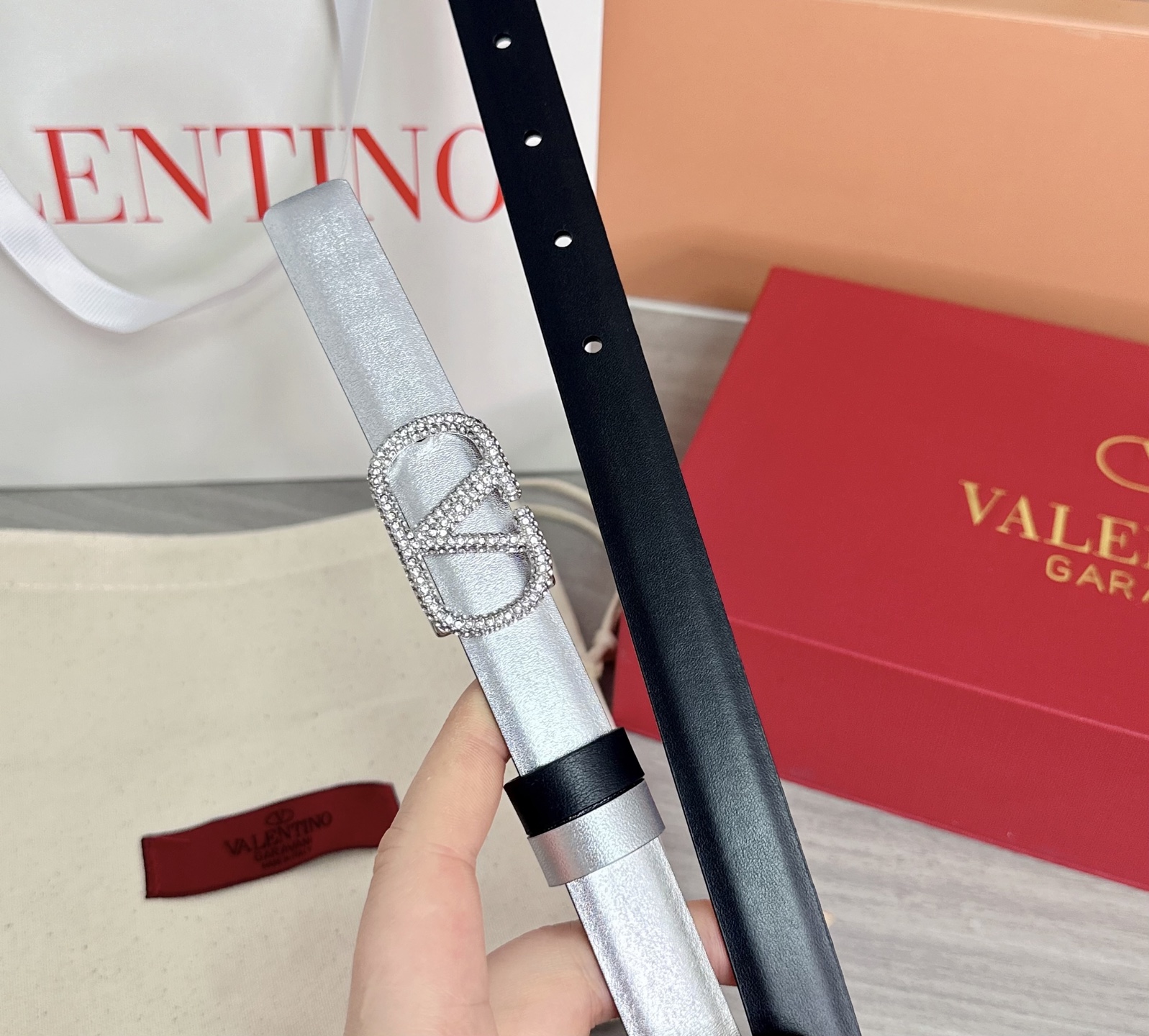 💥💥💥2.0cm华伦天奴腰带，双面头层牛皮，长度：75.80.85.90.95.100欧，铜五金扣原版开