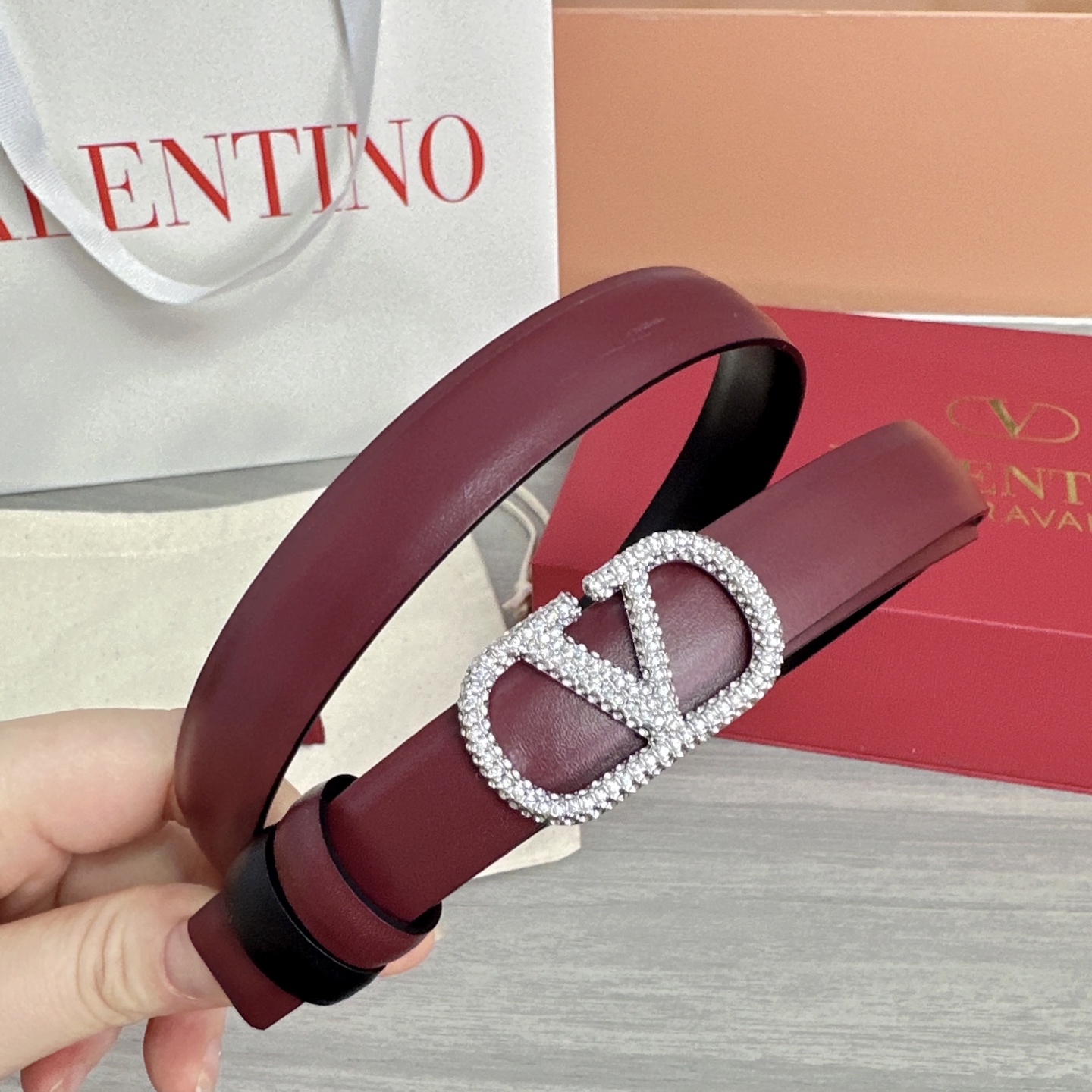 💥💥💥2.0cm华伦天奴腰带，双面头层牛皮，长度：75.80.85.90.95.100欧，铜五金扣原版开