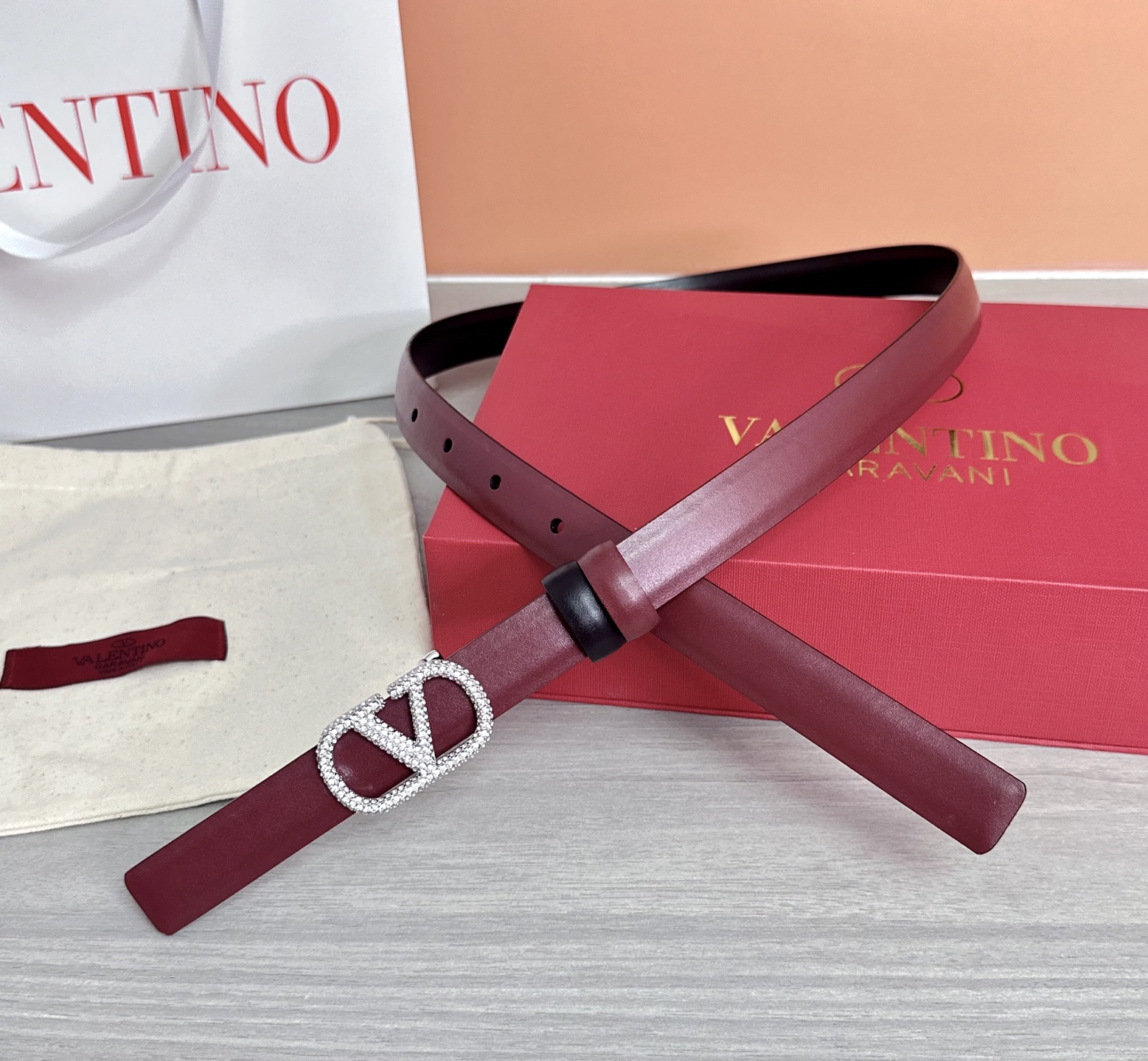 💥💥💥2.0cm华伦天奴腰带，双面头层牛皮，长度：75.80.85.90.95.100欧，铜五金扣原版开