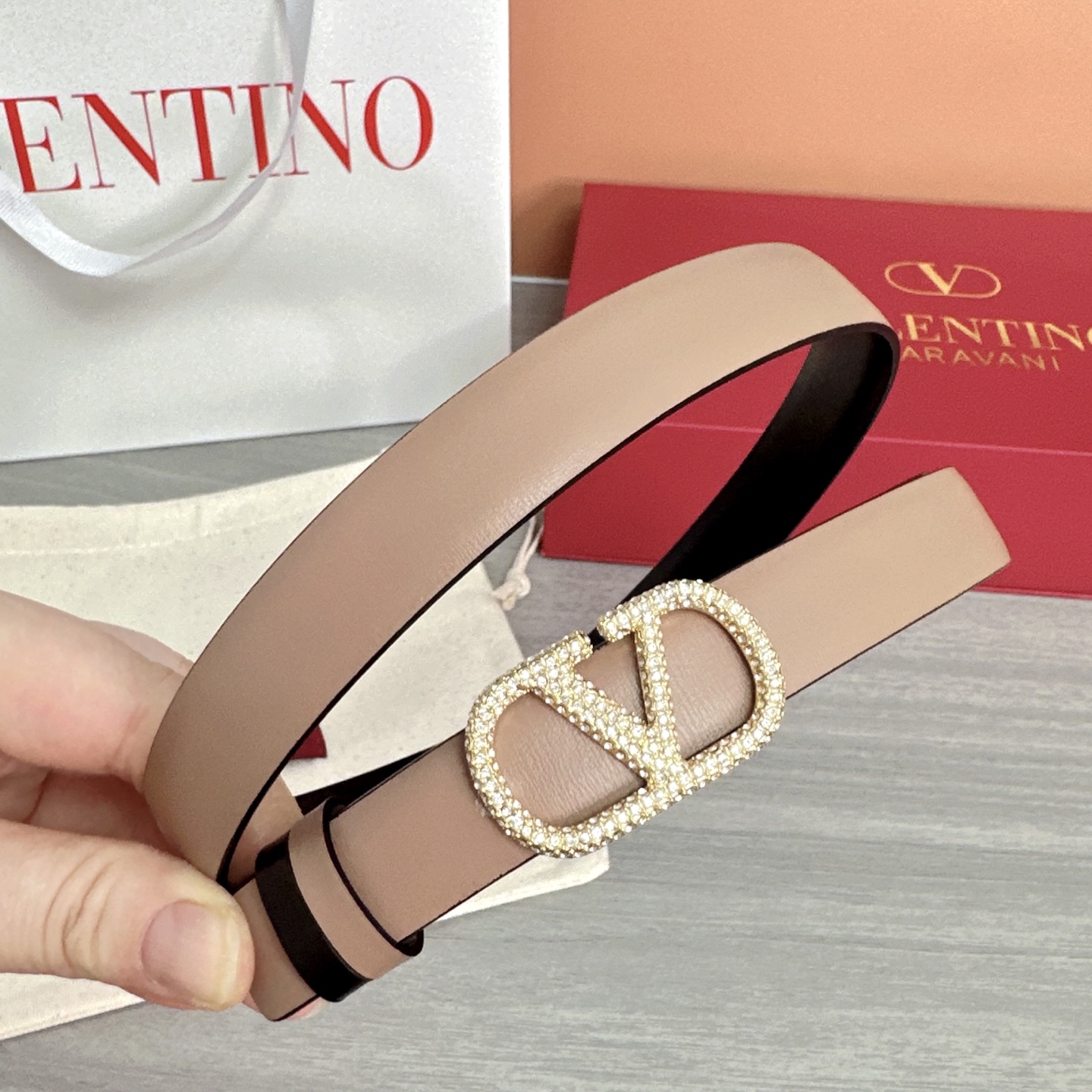 💥💥💥2.0cm华伦天奴腰带，双面头层牛皮，长度：75.80.85.90.95.100欧，铜五金扣原版开