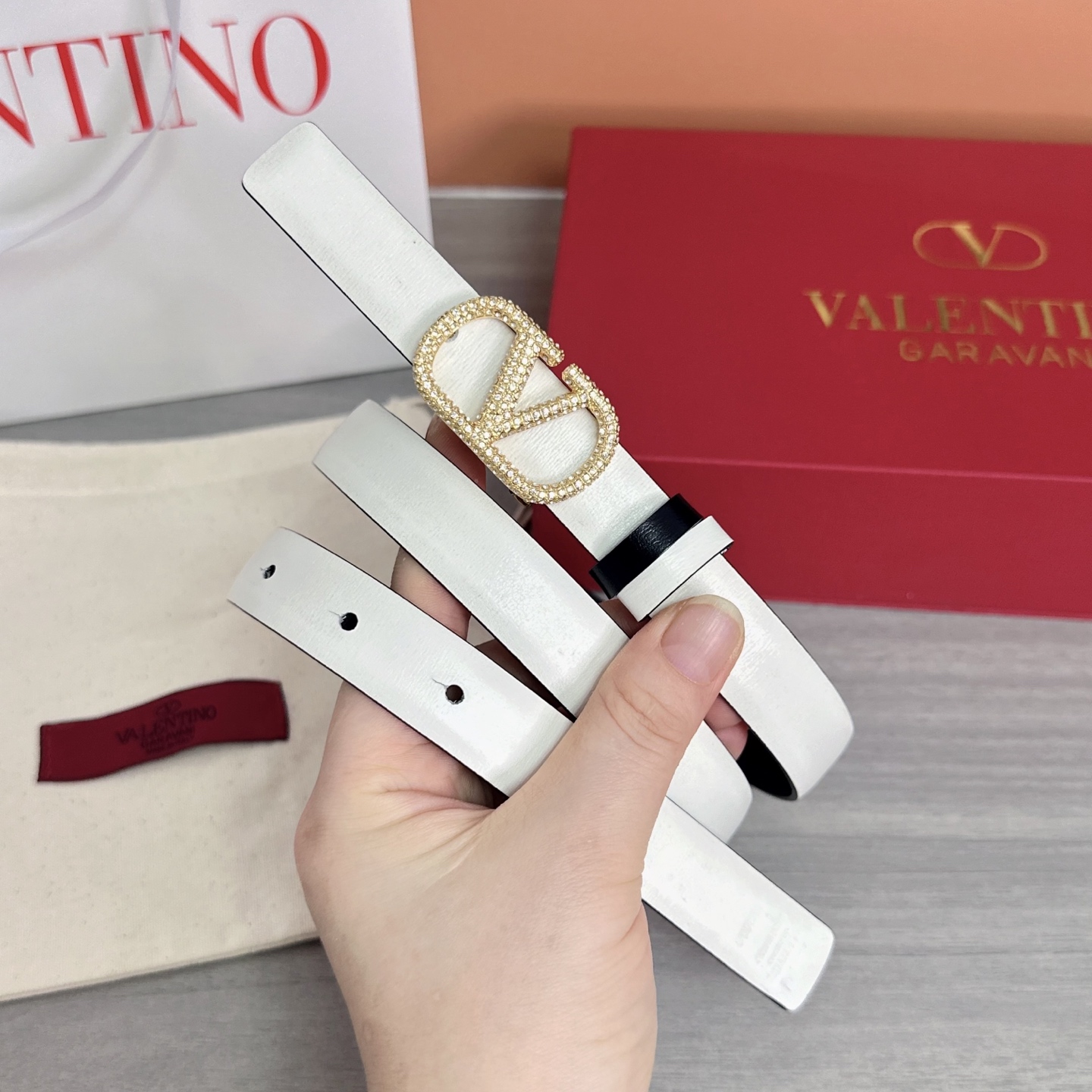 💥💥💥2.0cm华伦天奴腰带，双面头层牛皮，长度：75.80.85.90.95.100欧，铜五金扣原版开