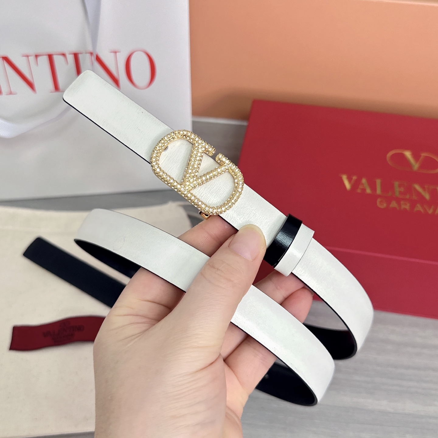 💥💥💥2.0cm华伦天奴腰带，双面头层牛皮，长度：75.80.85.90.95.100欧，铜五金扣原版开