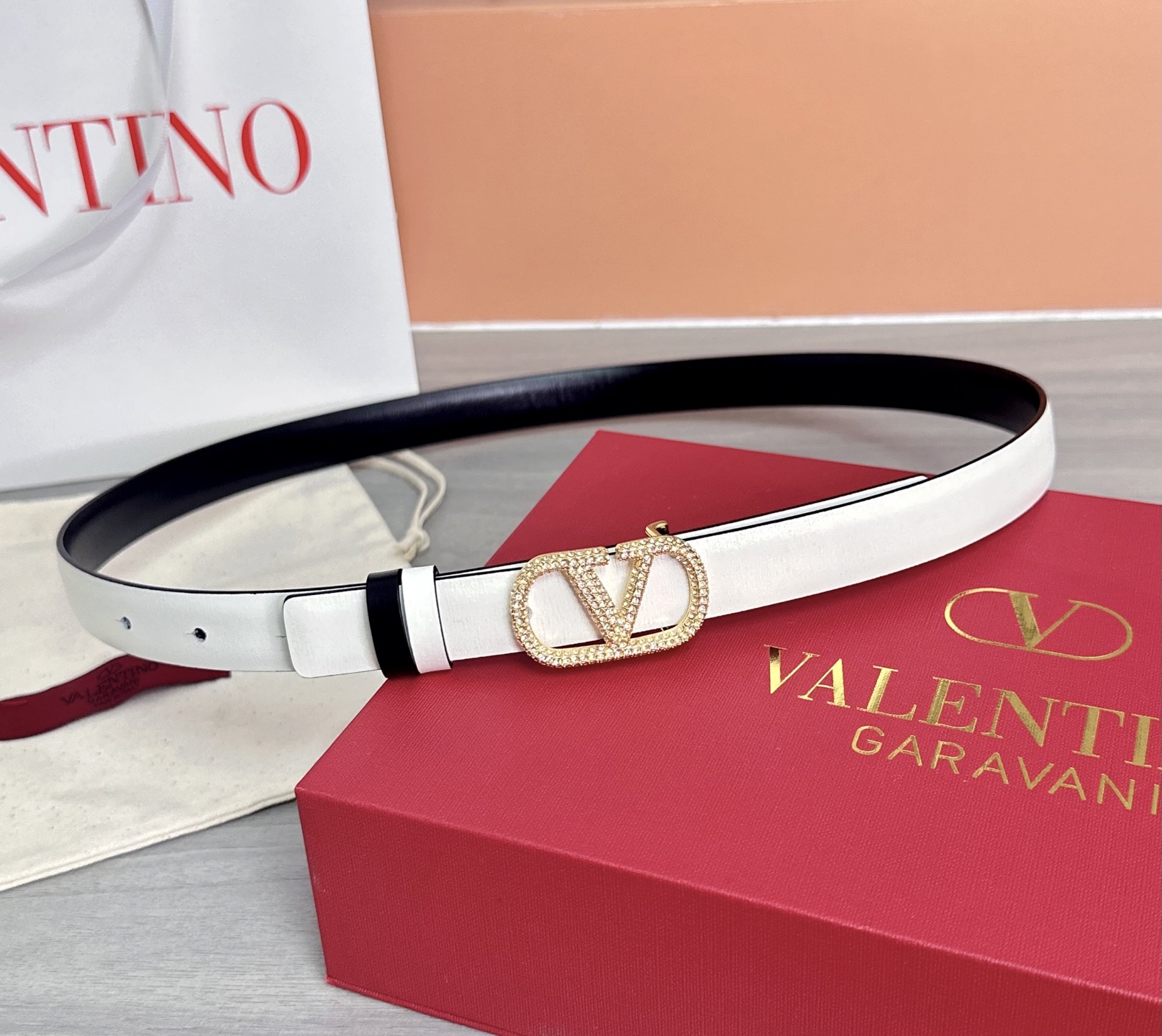 💥💥💥2.0cm华伦天奴腰带，双面头层牛皮，长度：75.80.85.90.95.100欧，铜五金扣原版开