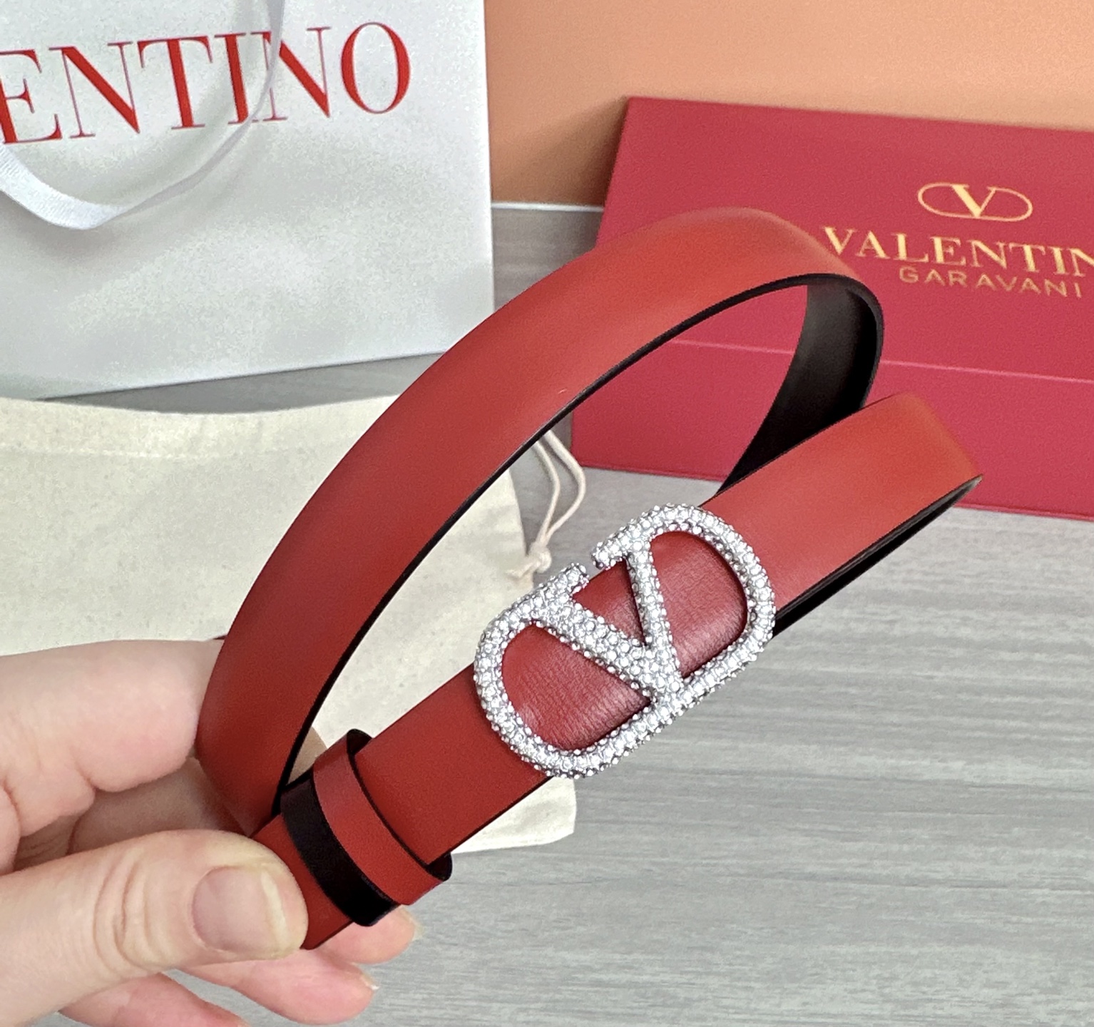 💥💥💥2.0cm华伦天奴腰带，双面头层牛皮，长度：75.80.85.90.95.100欧，铜五金扣原版开