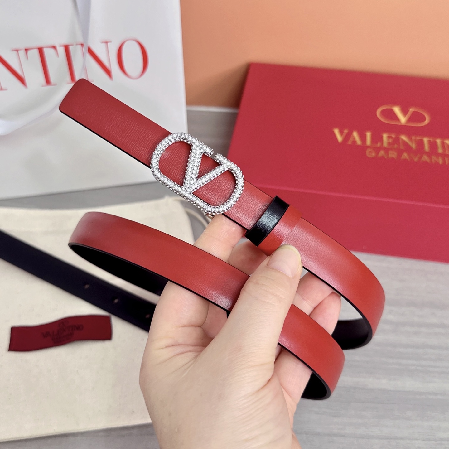 💥💥💥2.0cm华伦天奴腰带，双面头层牛皮，长度：75.80.85.90.95.100欧，铜五金扣原版开