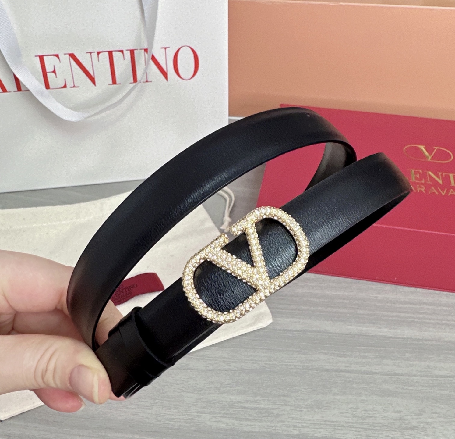 💥💥💥2.0cm华伦天奴腰带，双面头层牛皮，长度：75.80.85.90.95.100欧，铜五金扣原版开