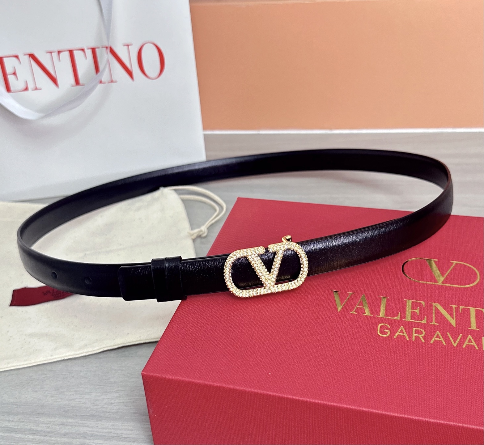 💥💥💥2.0cm华伦天奴腰带，双面头层牛皮，长度：75.80.85.90.95.100欧，铜五金扣原版开