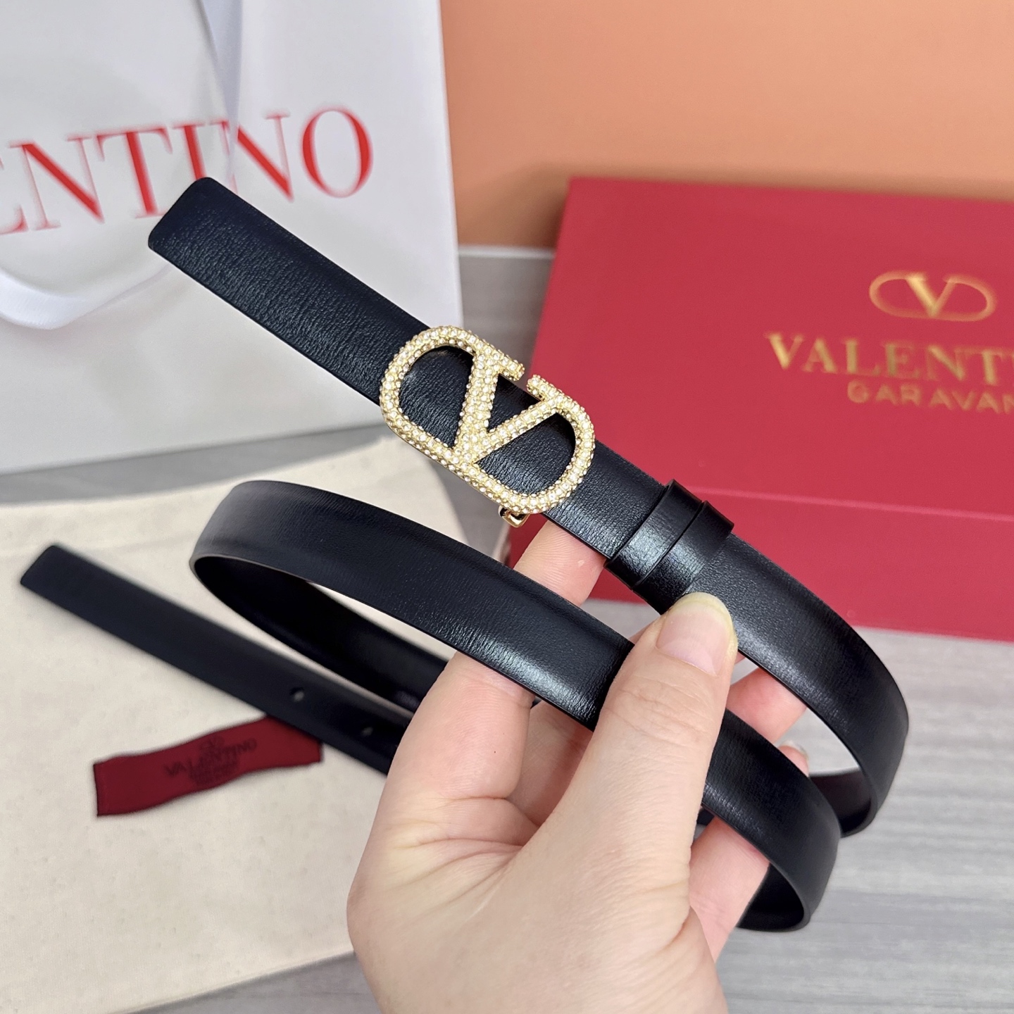 💥💥💥2.0cm华伦天奴腰带，双面头层牛皮，长度：75.80.85.90.95.100欧，铜五金扣原版开