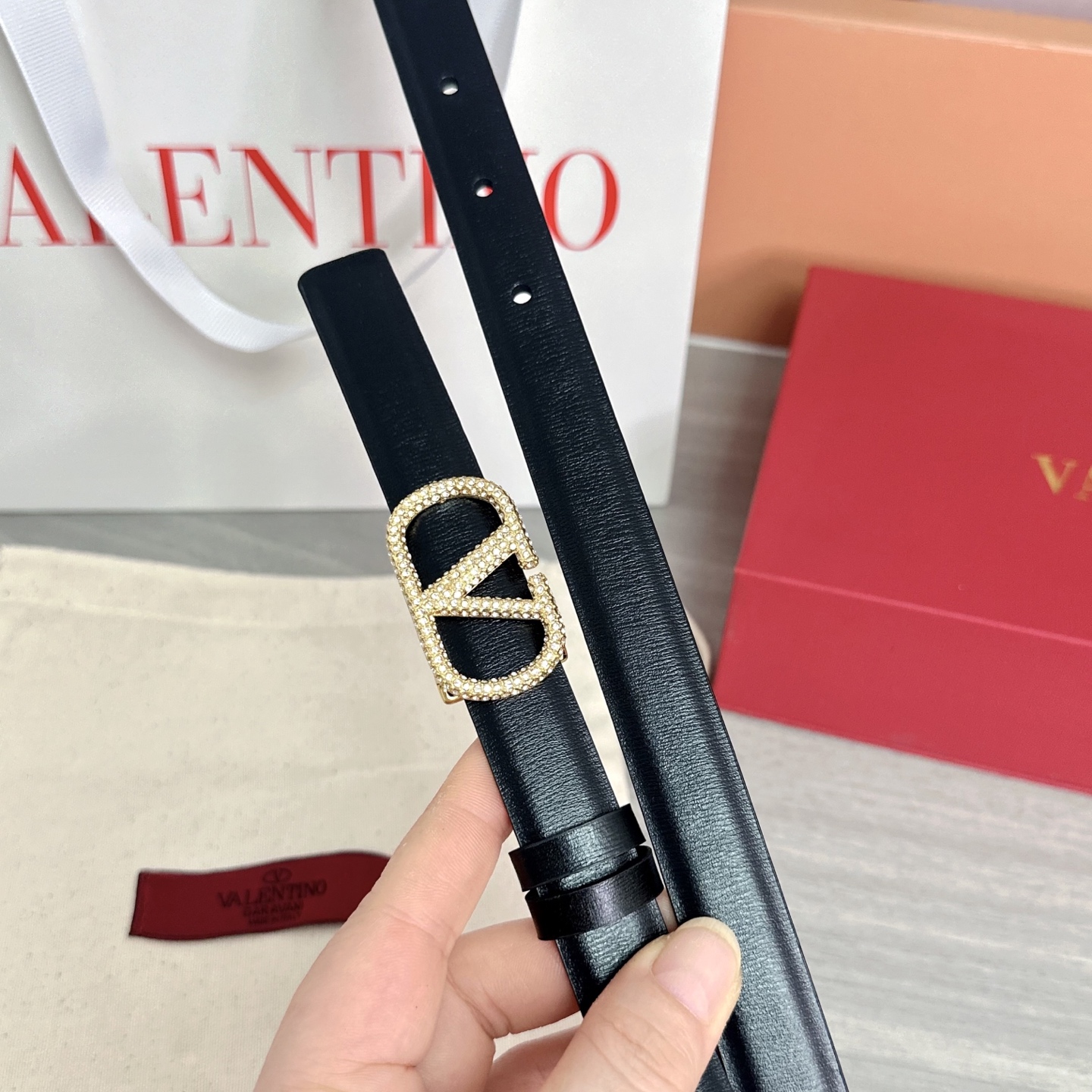 💥💥💥2.0cm华伦天奴腰带，双面头层牛皮，长度：75.80.85.90.95.100欧，铜五金扣原版开