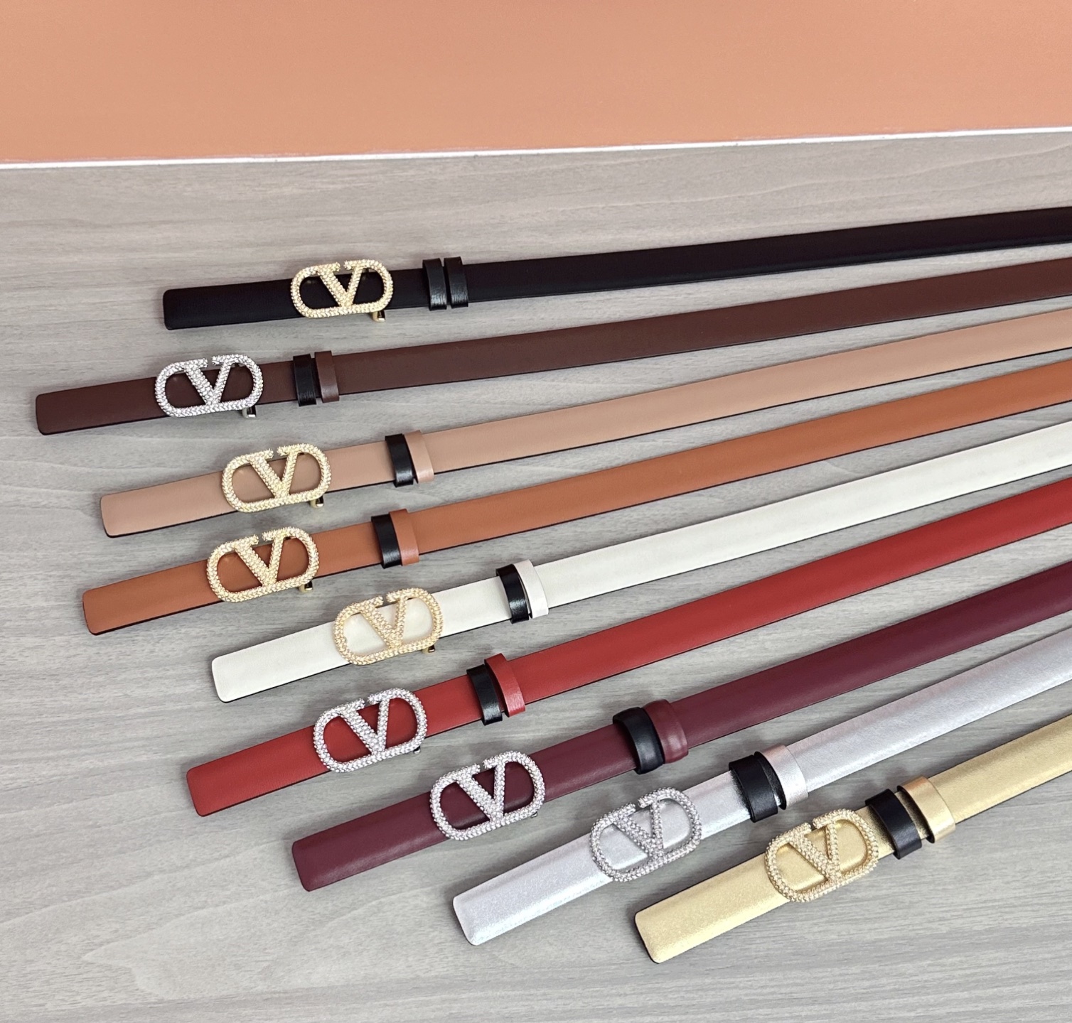 💥💥💥2.0cm华伦天奴腰带，双面头层牛皮，长度：75.80.85.90.95.100欧，铜五金扣原版开