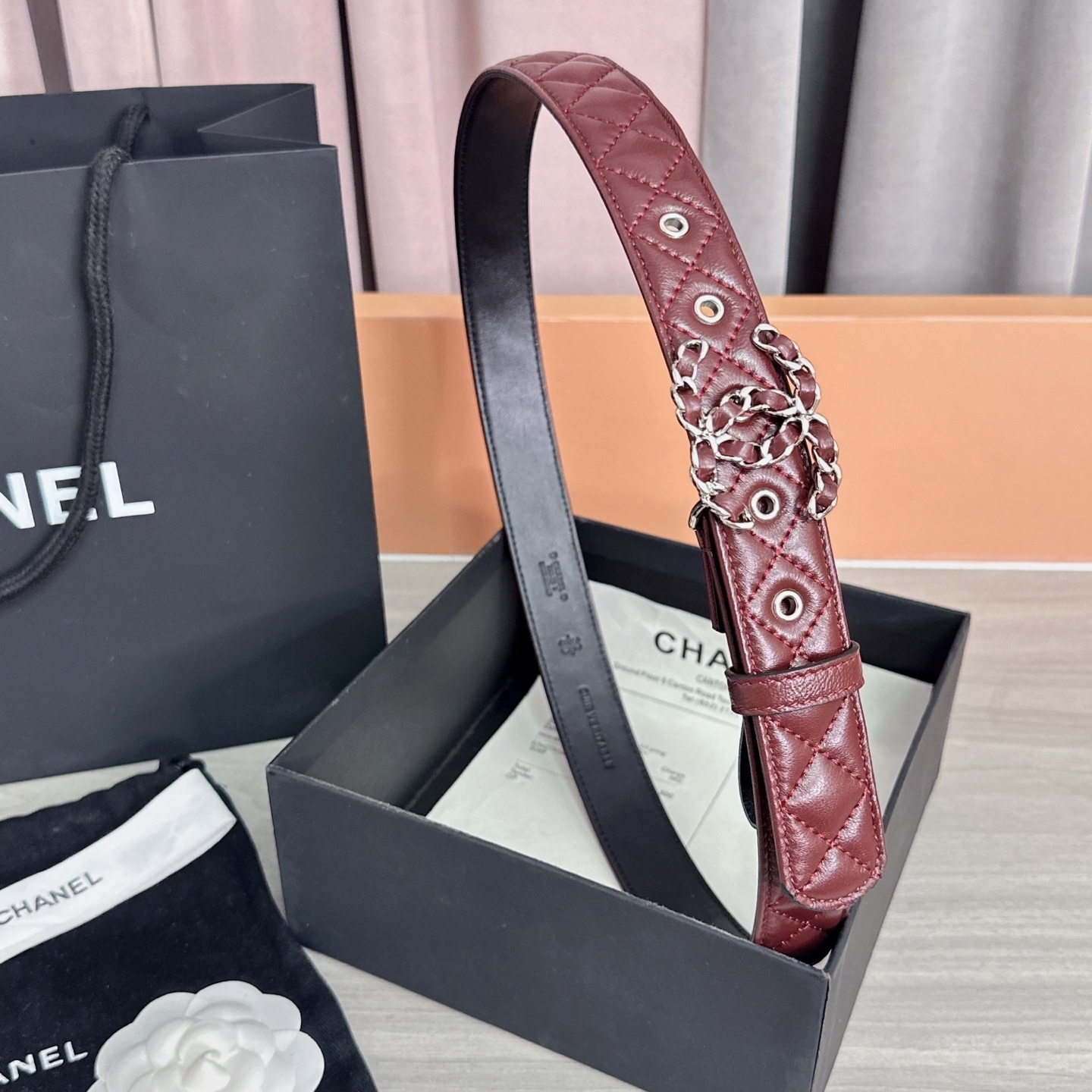 💥💥💥3.0cm香奈儿腰带，羊皮搭配头层牛皮，长度：75.80.85.90.95.100欧，铜五金扣原版