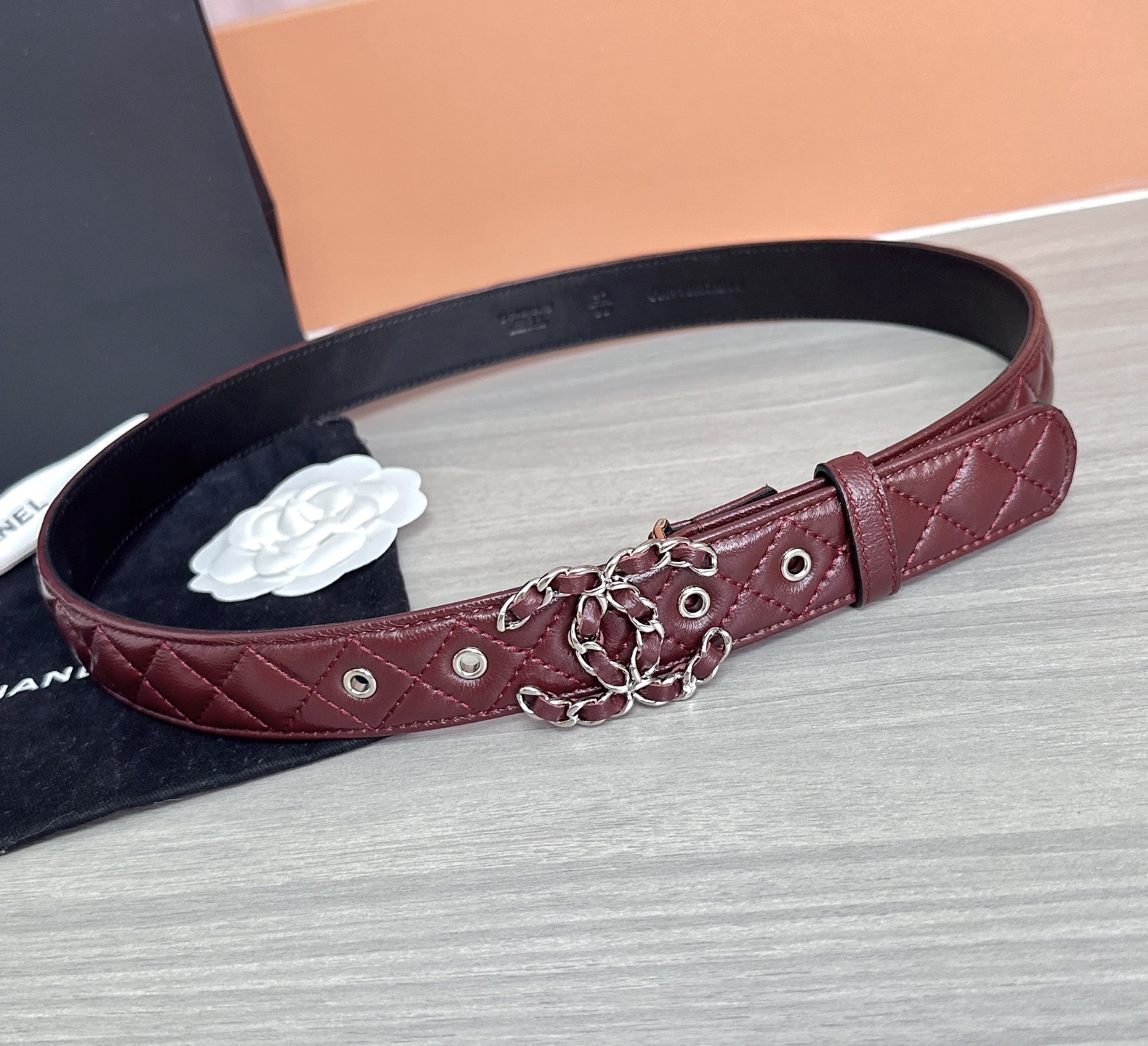 💥💥💥3.0cm香奈儿腰带，羊皮搭配头层牛皮，长度：75.80.85.90.95.100欧，铜五金扣原版
