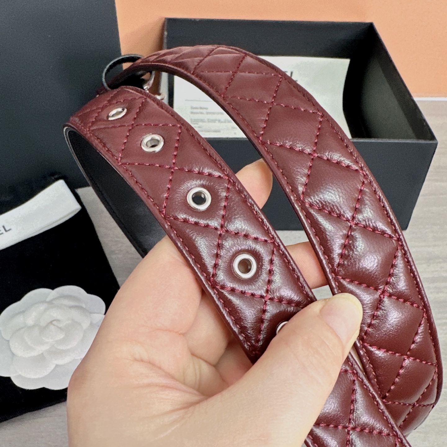 💥💥💥3.0cm香奈儿腰带，羊皮搭配头层牛皮，长度：75.80.85.90.95.100欧，铜五金扣原版