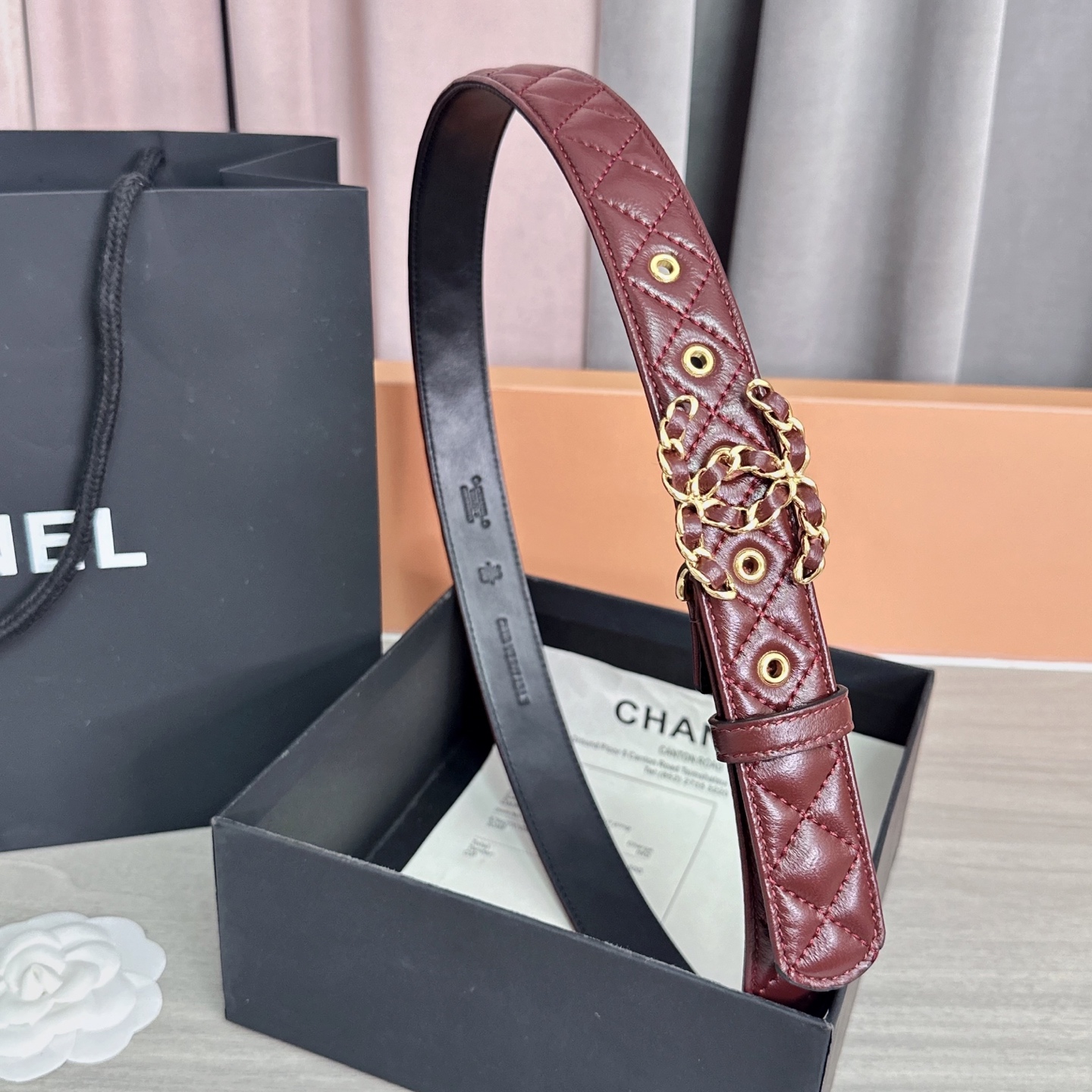 💥💥💥3.0cm香奈儿腰带，羊皮搭配头层牛皮，长度：75.80.85.90.95.100欧，铜五金扣原版