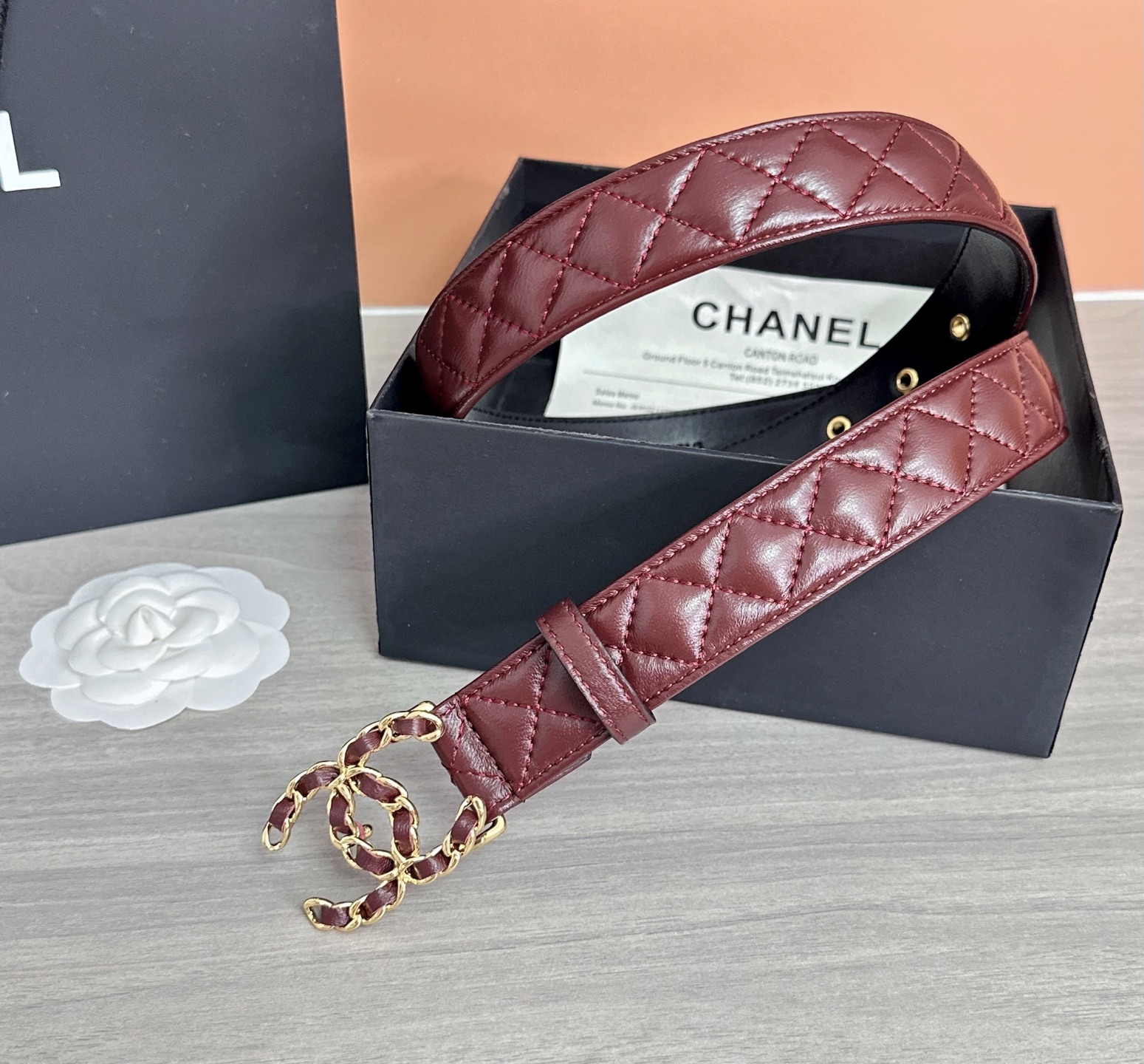 💥💥💥3.0cm香奈儿腰带，羊皮搭配头层牛皮，长度：75.80.85.90.95.100欧，铜五金扣原版