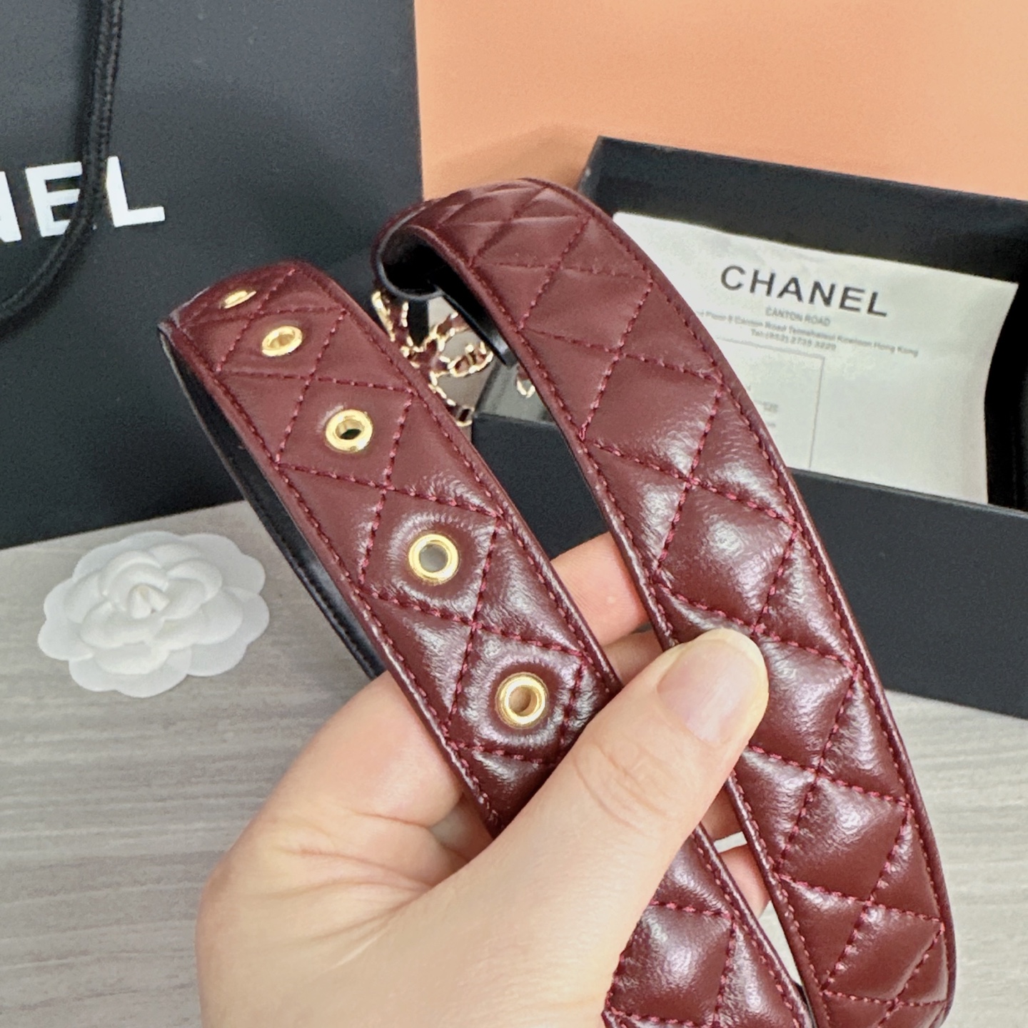 💥💥💥3.0cm香奈儿腰带，羊皮搭配头层牛皮，长度：75.80.85.90.95.100欧，铜五金扣原版