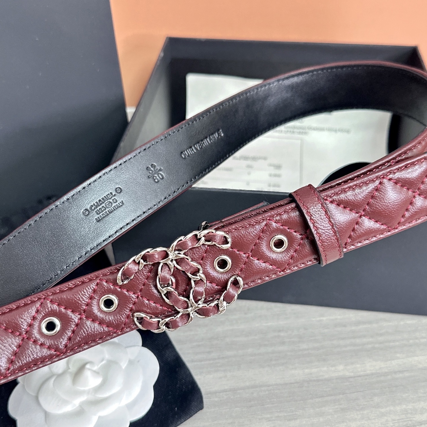 💥💥💥3.0cm香奈儿腰带，羊皮搭配头层牛皮，长度：75.80.85.90.95.100欧，铜五金扣原版