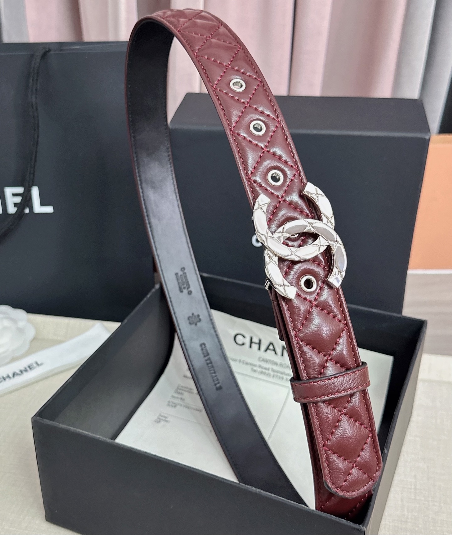 💥💥💥3.0cm香奈儿腰带，羊皮搭配头层牛皮，长度：75.80.85.90.95.100欧，铜五金扣原版