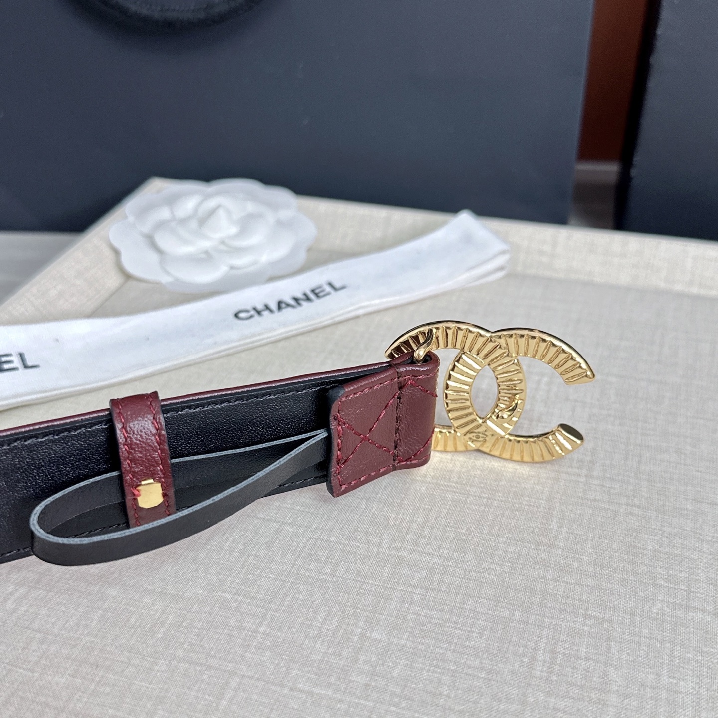 💥💥💥3.0cm香奈儿腰带，羊皮搭配头层牛皮，长度：75.80.85.90.95.100欧，铜五金扣原版