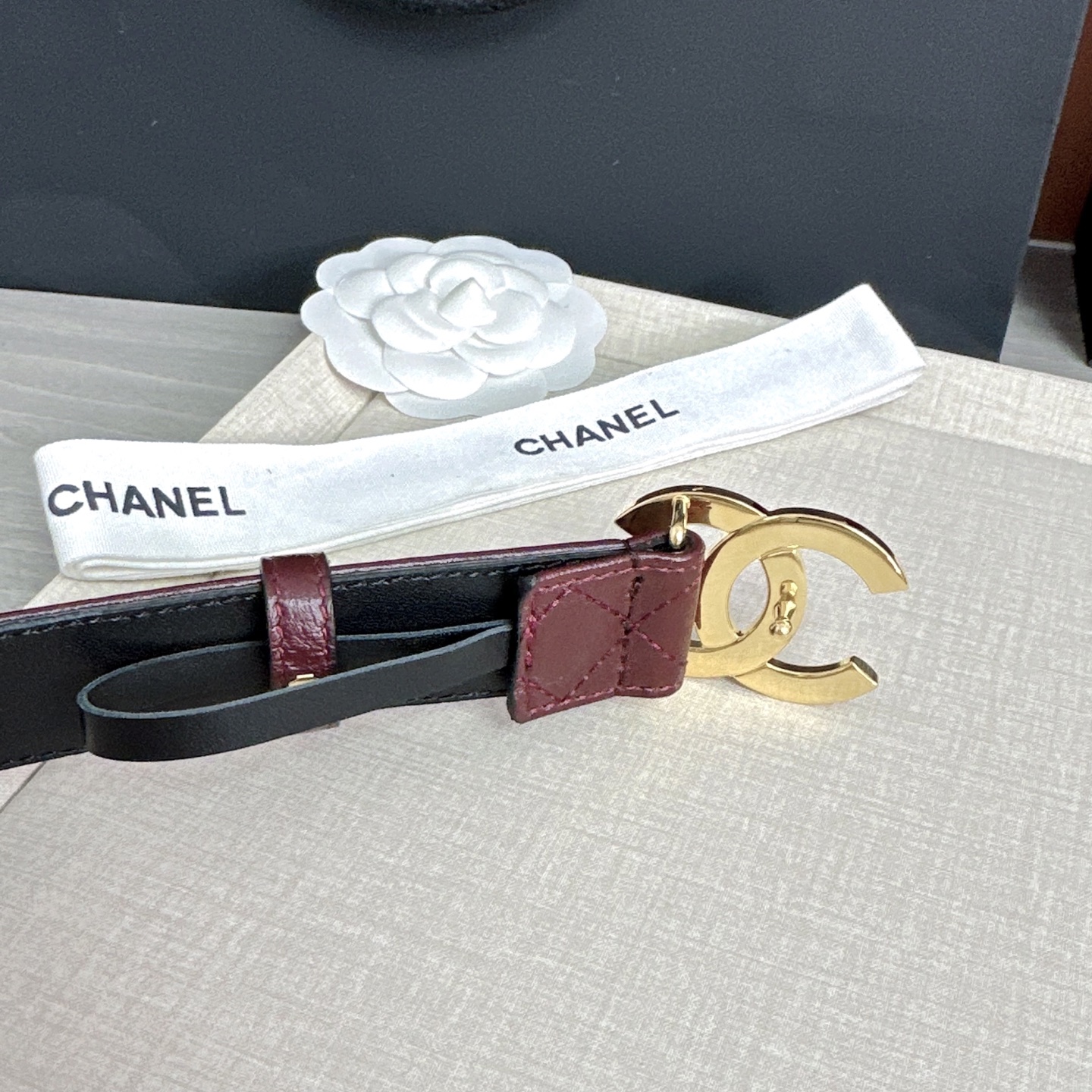 💥💥💥3.0cm香奈儿腰带，羊皮搭配头层牛皮，长度：75.80.85.90.95.100欧，铜五金扣原版