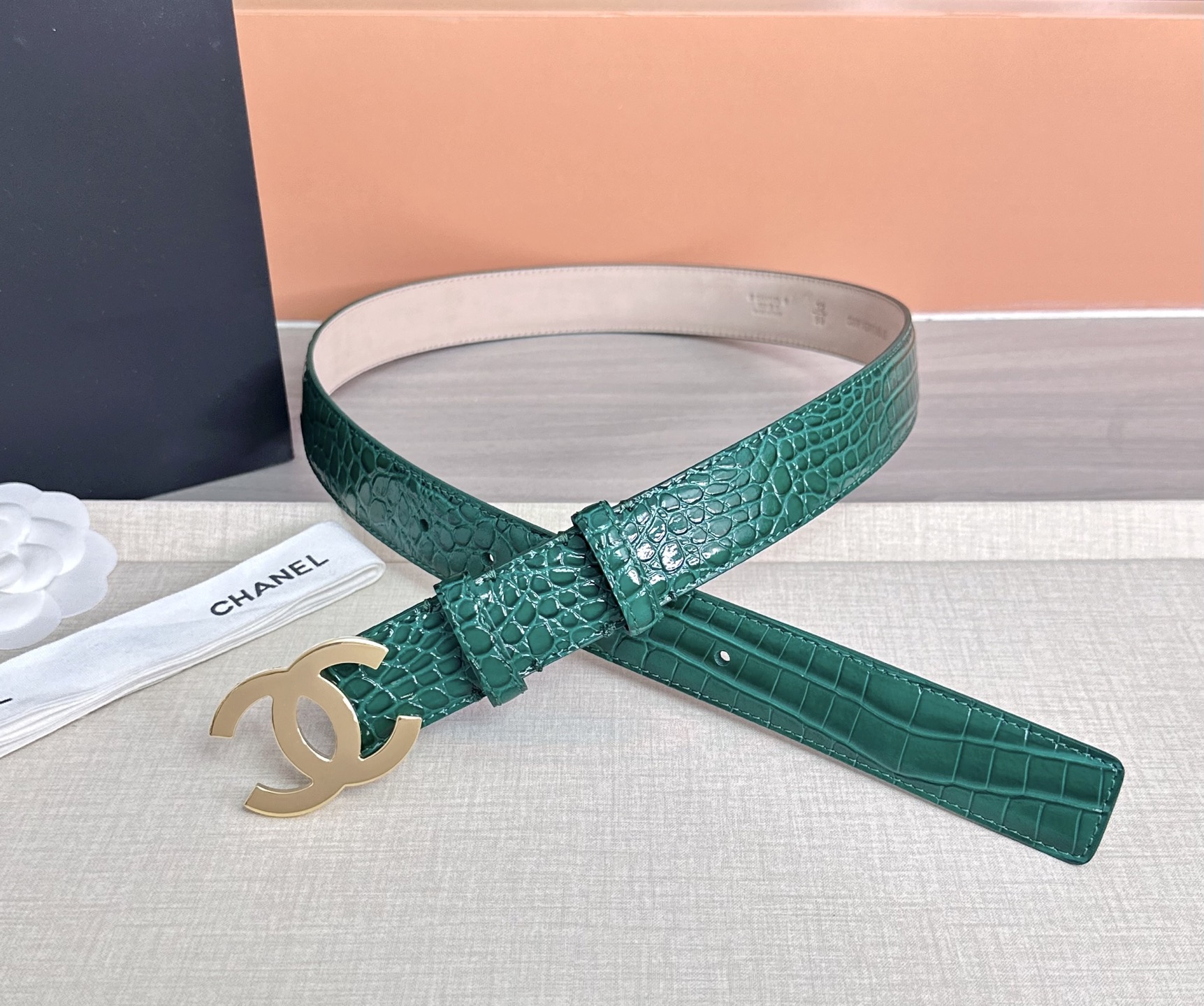 💥💥💥3.0cm香奈儿 CHANEL 最新款双面头层牛皮腰带、经典优雅、时尚百搭，长度：75.80.85