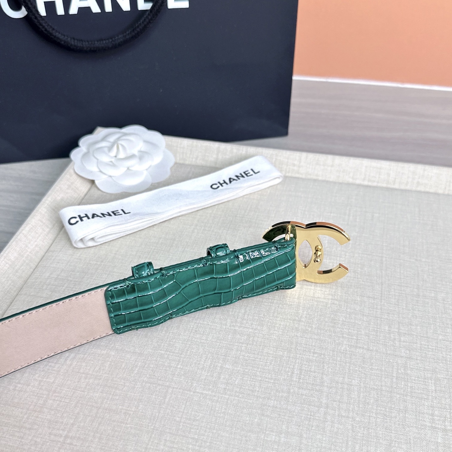 💥💥💥3.0cm香奈儿 CHANEL 最新款双面头层牛皮腰带、经典优雅、时尚百搭，长度：75.80.85