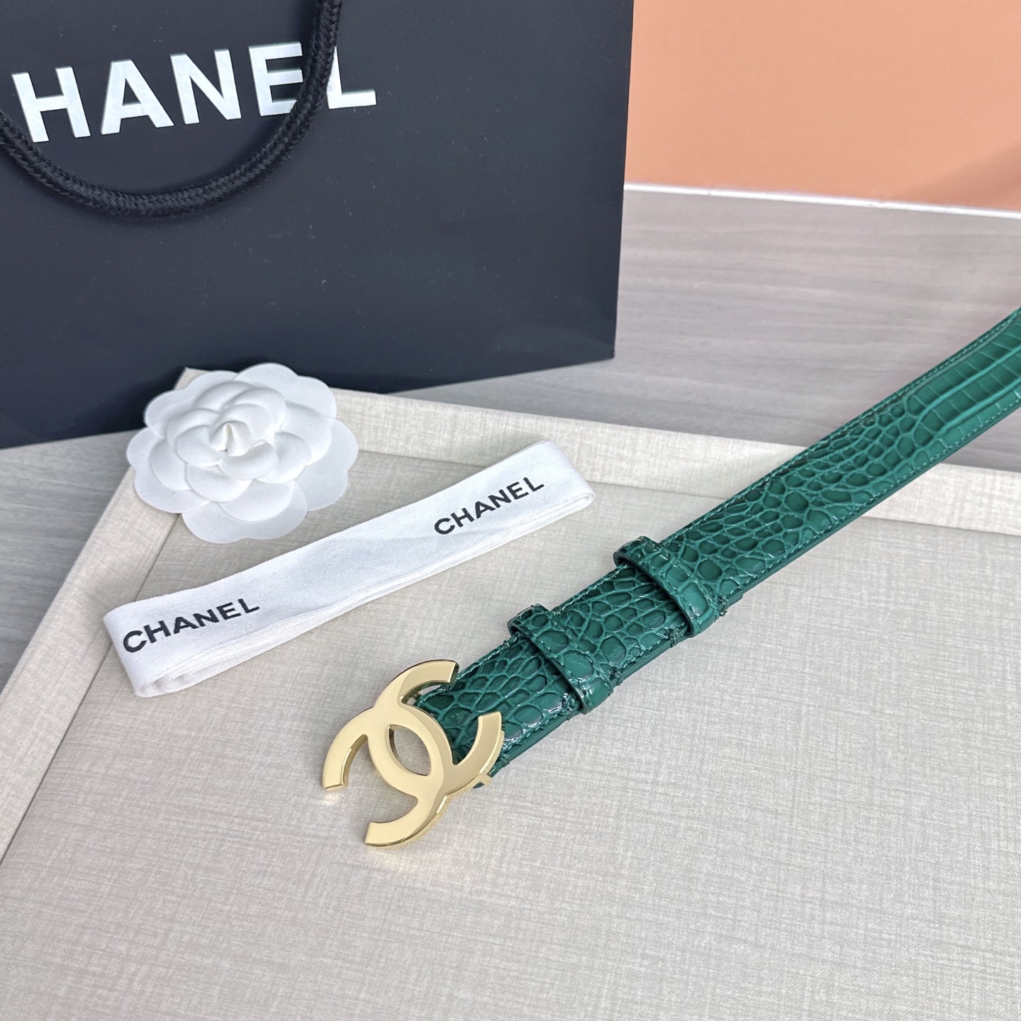 💥💥💥3.0cm香奈儿 CHANEL 最新款双面头层牛皮腰带、经典优雅、时尚百搭，长度：75.80.85