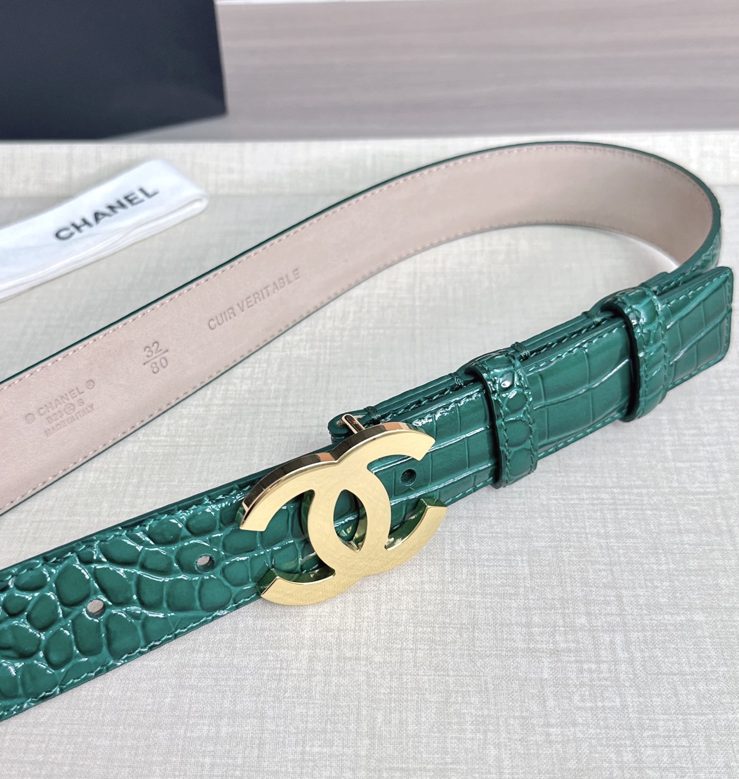 💥💥💥3.0cm香奈儿 CHANEL 最新款双面头层牛皮腰带、经典优雅、时尚百搭，长度：75.80.85