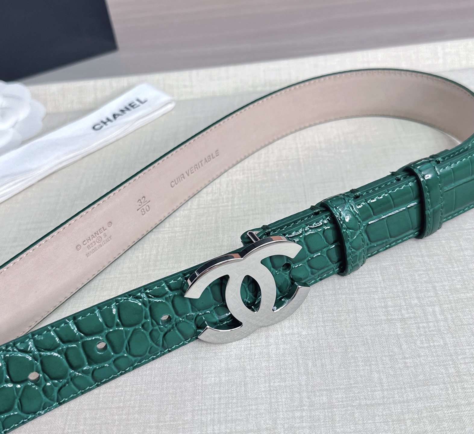 💥💥💥3.0cm香奈儿 CHANEL 最新款双面头层牛皮腰带、经典优雅、时尚百搭，长度：75.80.85