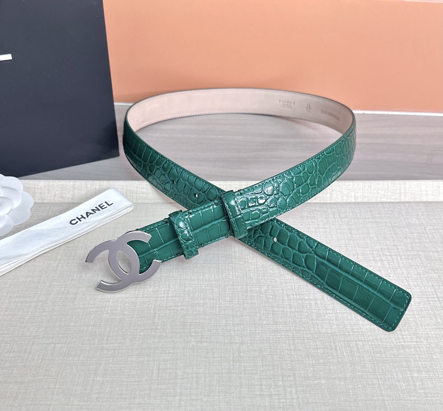 💥💥💥3.0cm香奈儿 CHANEL 最新款双面头层牛皮腰带、经典优雅、时尚百搭，长度：75.80.85