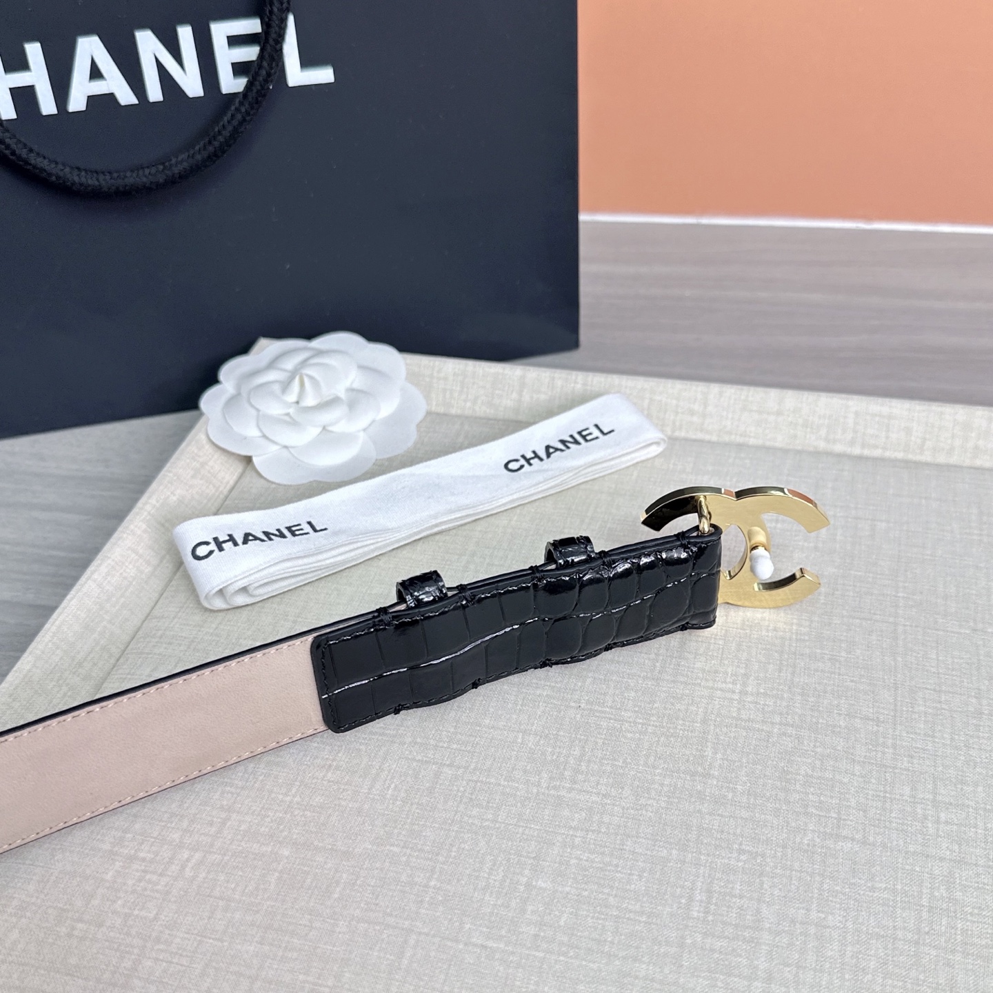 💥💥💥3.0cm香奈儿 CHANEL 最新款双面头层牛皮腰带、经典优雅、时尚百搭，长度：75.80.85