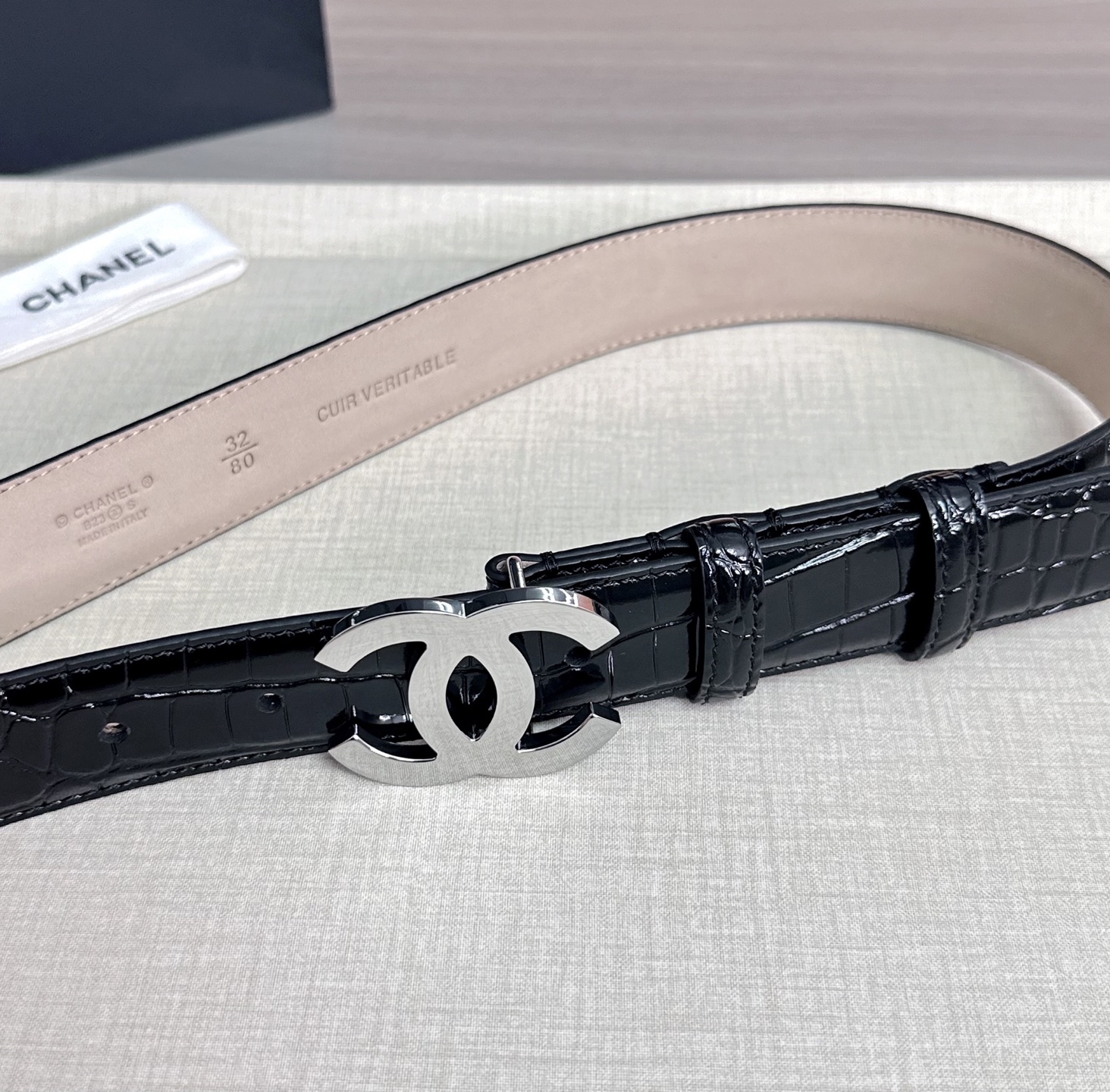 💥💥💥3.0cm香奈儿 CHANEL 最新款双面头层牛皮腰带、经典优雅、时尚百搭，长度：75.80.85