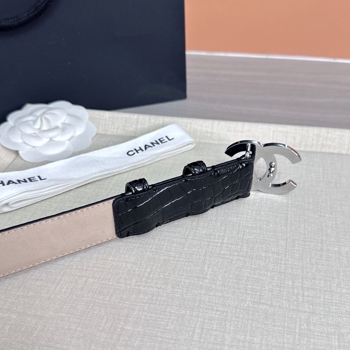 💥💥💥3.0cm香奈儿 CHANEL 最新款双面头层牛皮腰带、经典优雅、时尚百搭，长度：75.80.85