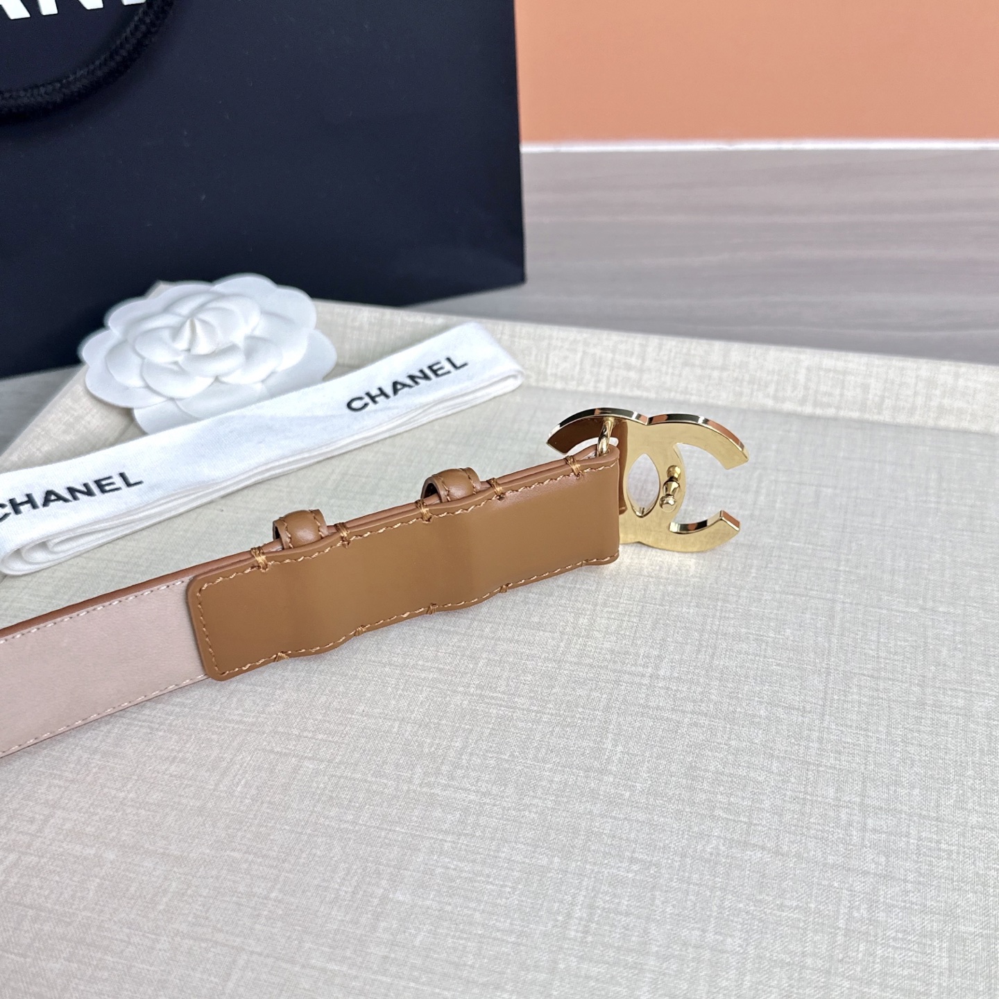 💥💥💥3.0cm香奈儿 CHANEL 最新款双面头层牛皮腰带、经典优雅、时尚百搭，长度：75.80.85