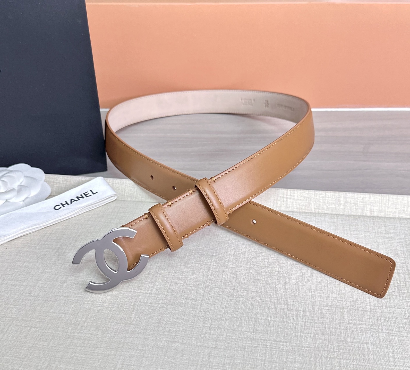 💥💥💥3.0cm香奈儿 CHANEL 最新款双面头层牛皮腰带、经典优雅、时尚百搭，长度：75.80.85