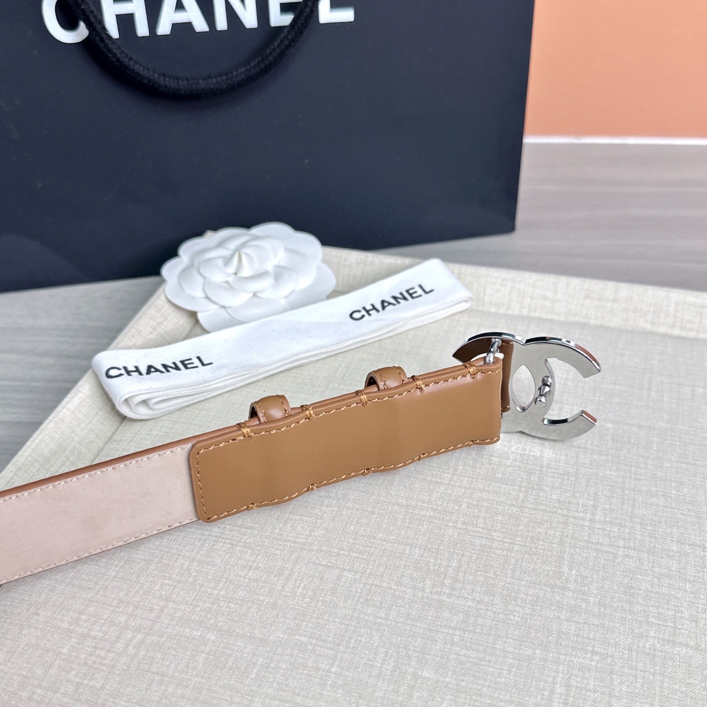 💥💥💥3.0cm香奈儿 CHANEL 最新款双面头层牛皮腰带、经典优雅、时尚百搭，长度：75.80.85