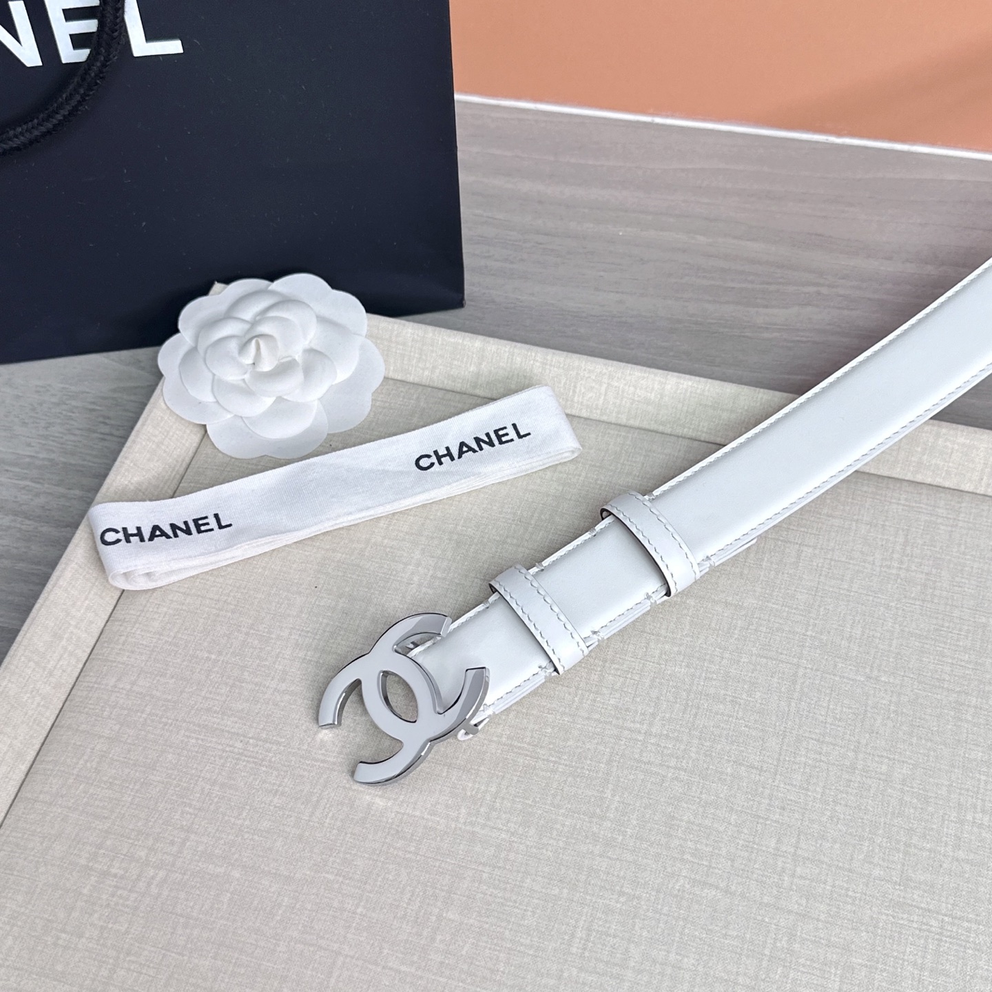 💥💥💥3.0cm香奈儿 CHANEL 最新款双面头层牛皮腰带、经典优雅、时尚百搭，长度：75.80.85