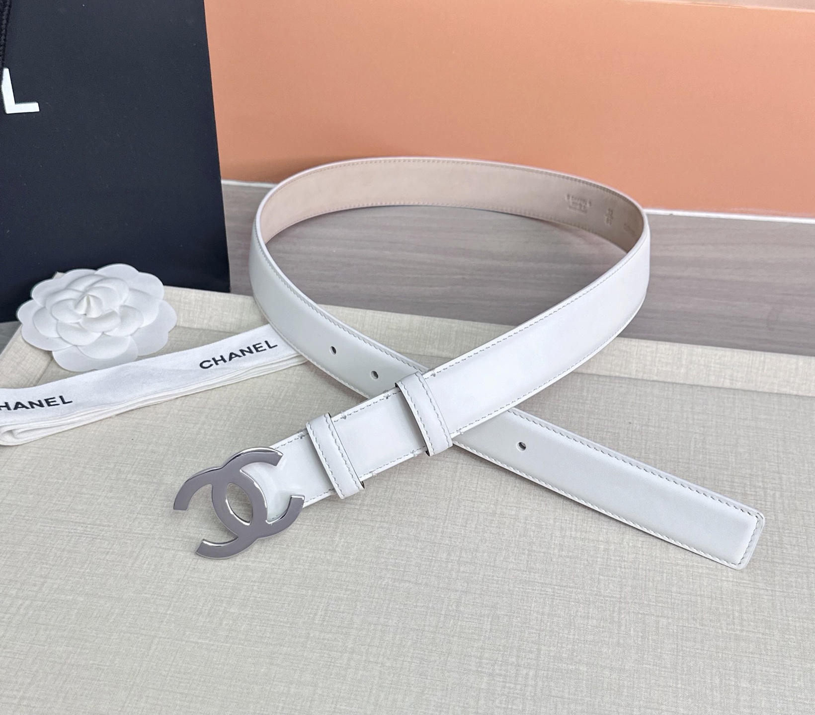 💥💥💥3.0cm香奈儿 CHANEL 最新款双面头层牛皮腰带、经典优雅、时尚百搭，长度：75.80.85