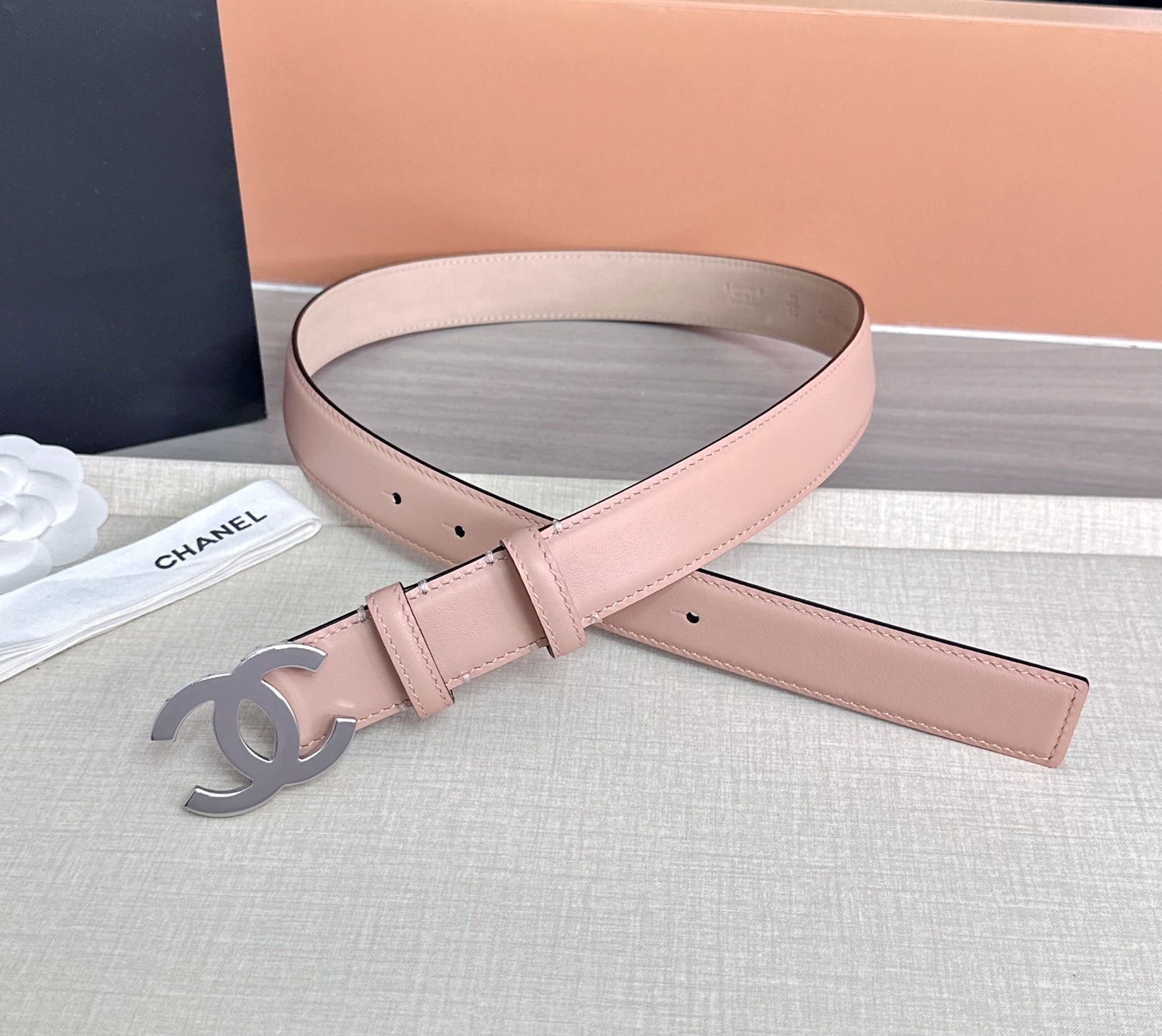 💥💥💥3.0cm香奈儿 CHANEL 最新款双面头层牛皮腰带、经典优雅、时尚百搭，长度：75.80.85