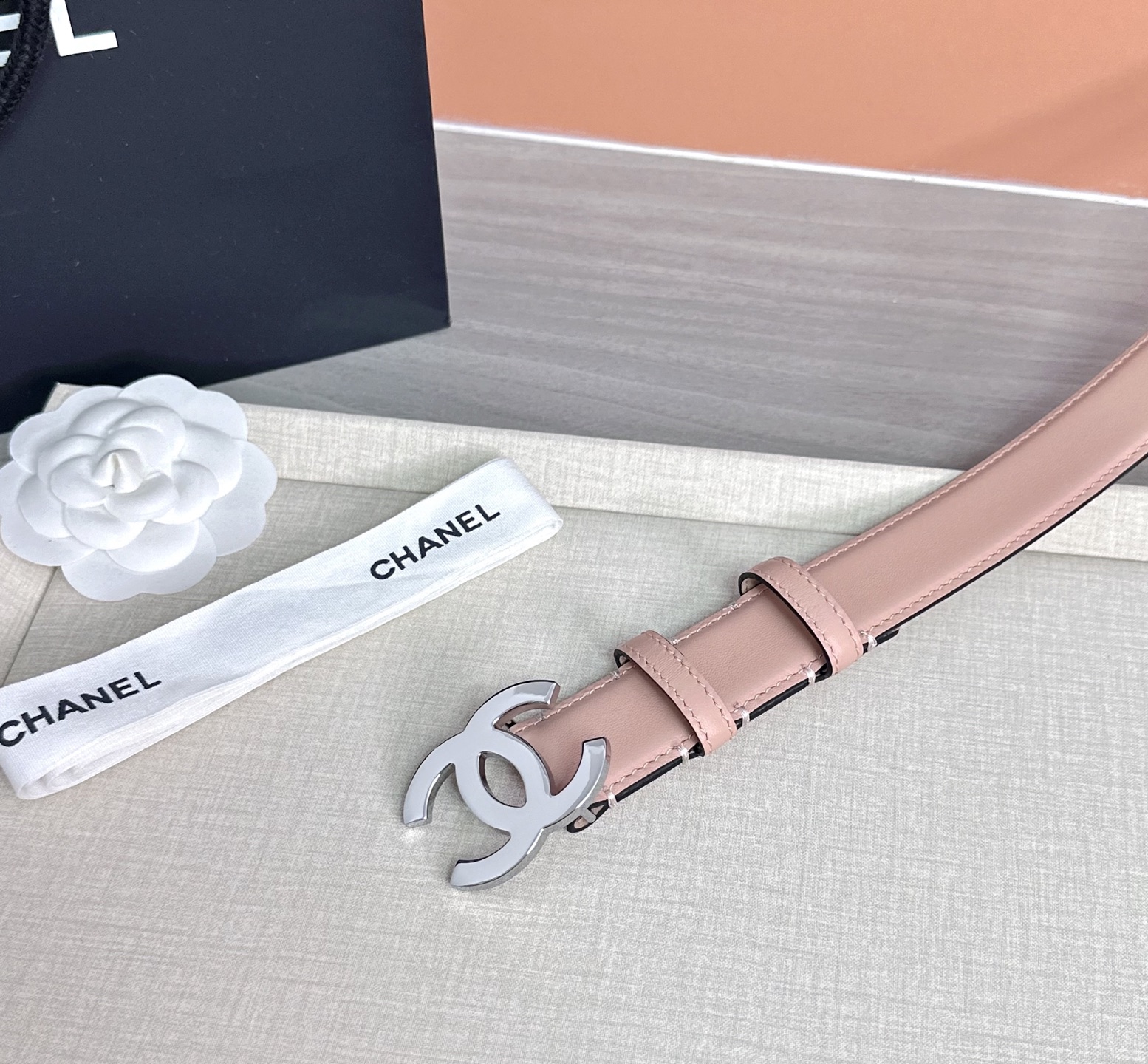 💥💥💥3.0cm香奈儿 CHANEL 最新款双面头层牛皮腰带、经典优雅、时尚百搭，长度：75.80.85