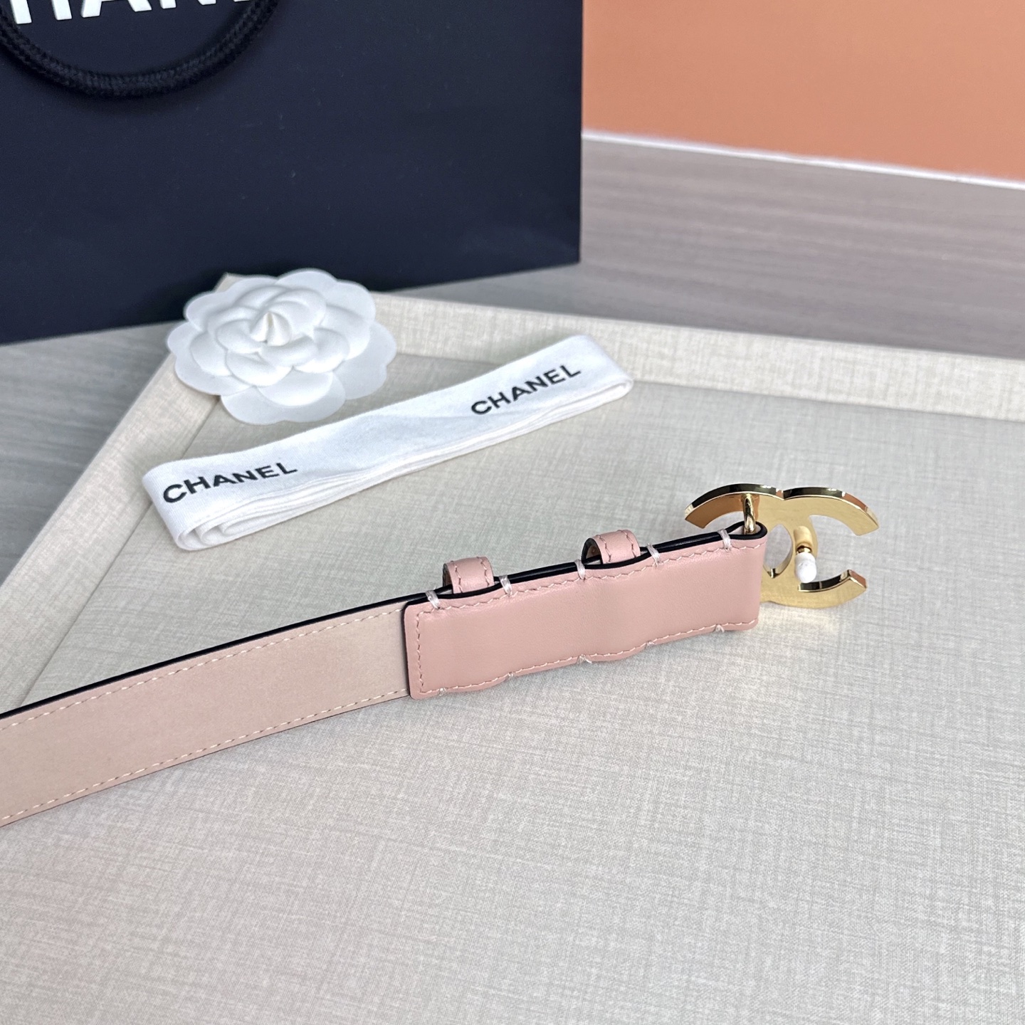 💥💥💥3.0cm香奈儿 CHANEL 最新款双面头层牛皮腰带、经典优雅、时尚百搭，长度：75.80.85