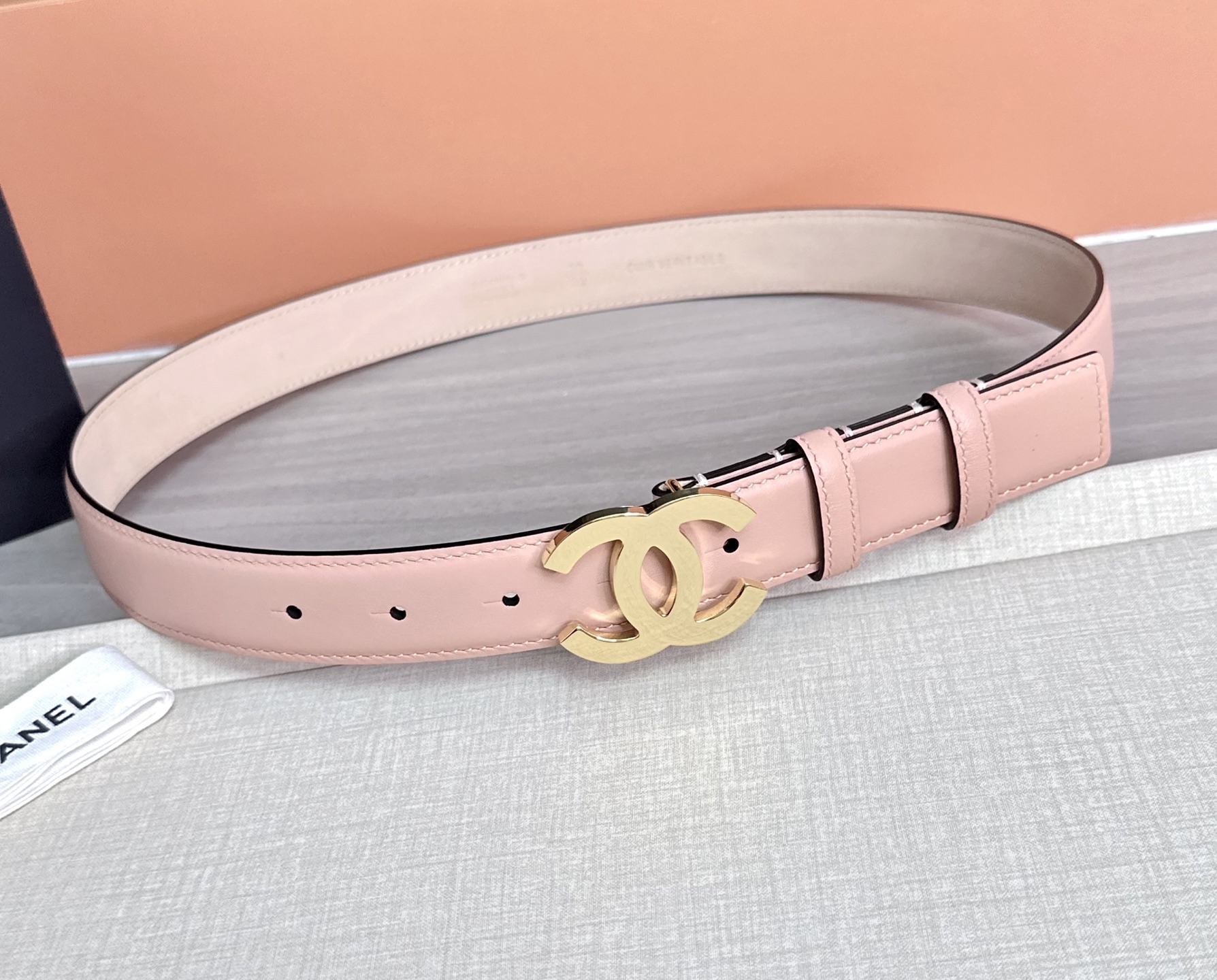 💥💥💥3.0cm香奈儿 CHANEL 最新款双面头层牛皮腰带、经典优雅、时尚百搭，长度：75.80.85