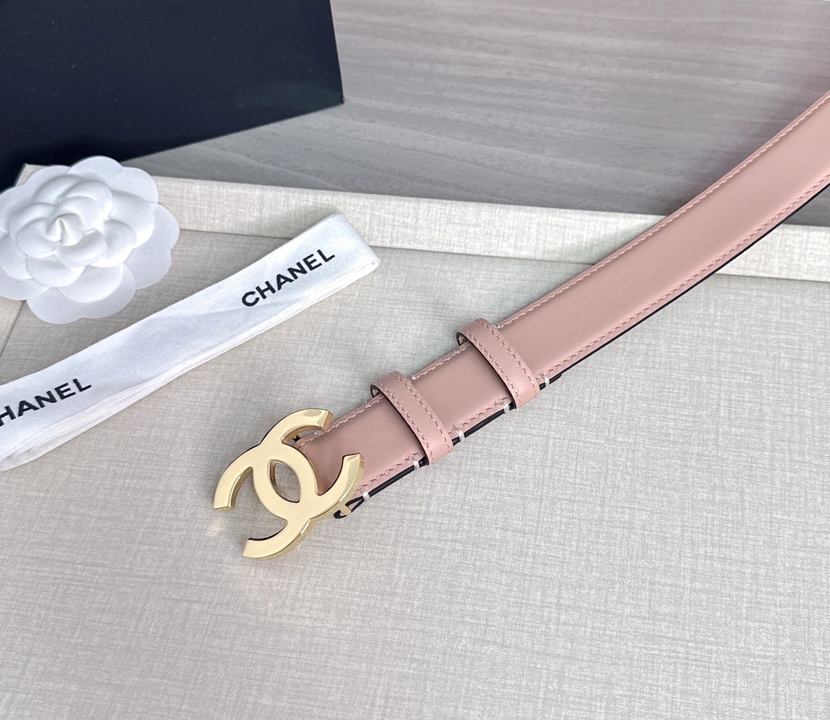 💥💥💥3.0cm香奈儿 CHANEL 最新款双面头层牛皮腰带、经典优雅、时尚百搭，长度：75.80.85